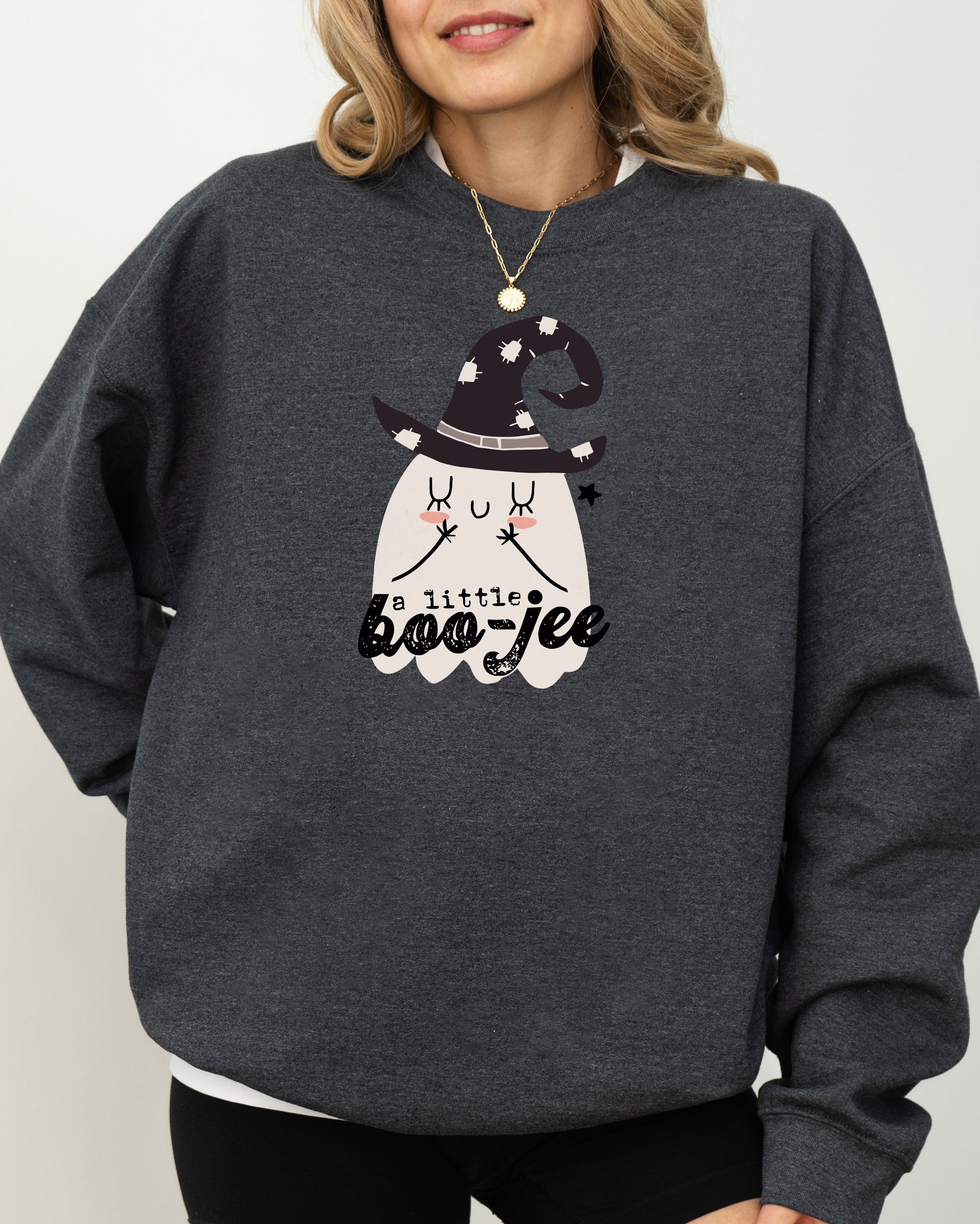 Boo-Jee Ghost Spooky Skeleton Witch Halloween Costume Night Parade Edition Sweatshirt