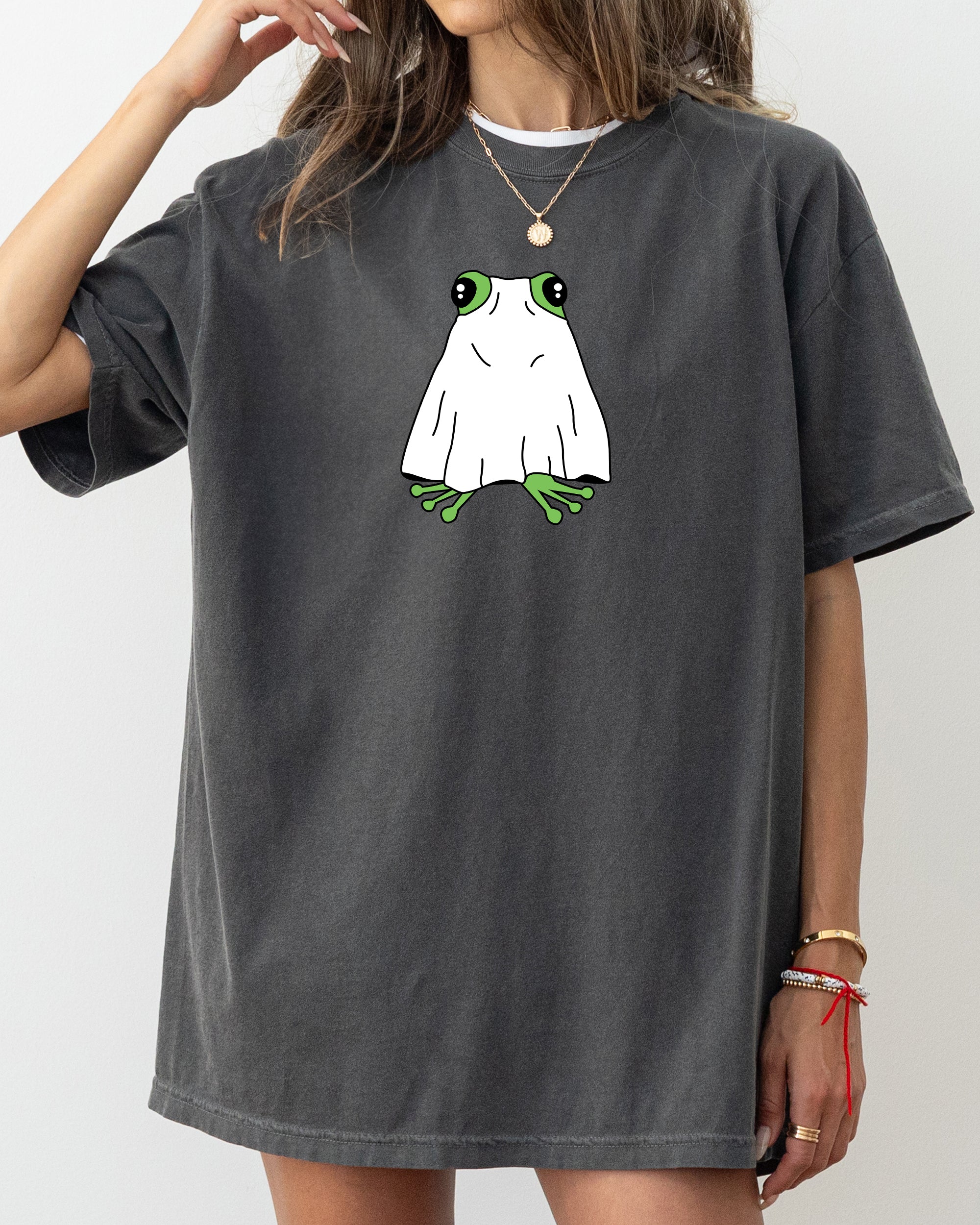 Frog Ghost Skeleton Spooky Witch Halloween Meme Costume Night Parade Comfort Colors Tee