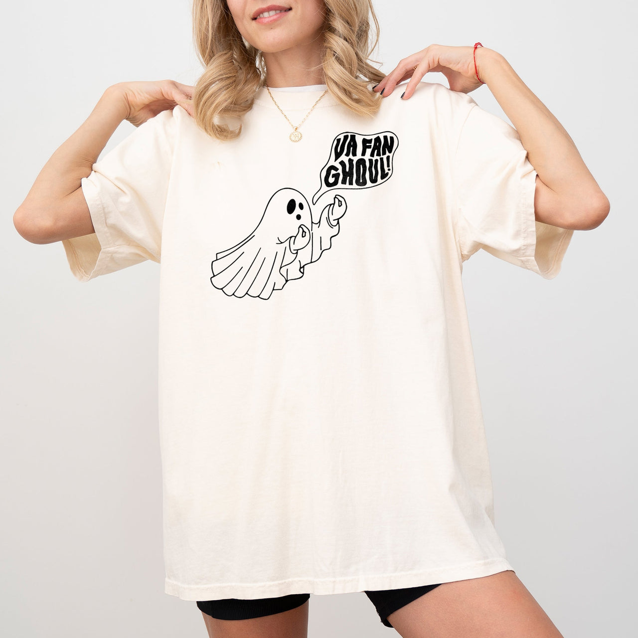 Va Fan Ghoul Skeleton Spooky Ghost Witch Aesthetic Meme Halloween Costume Comfort Colors Tee