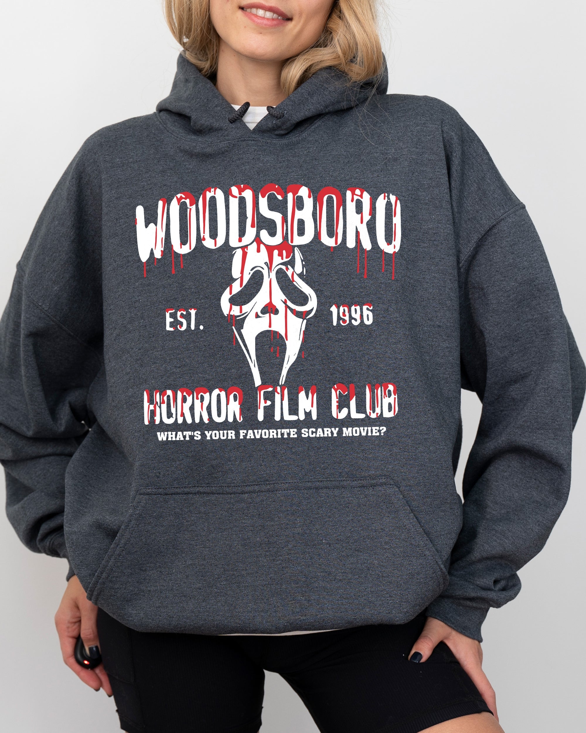 Woodsboro Horror Film Skeleton Spooky Ghost Witch Aesthetic Meme Halloween Costume Hoodie