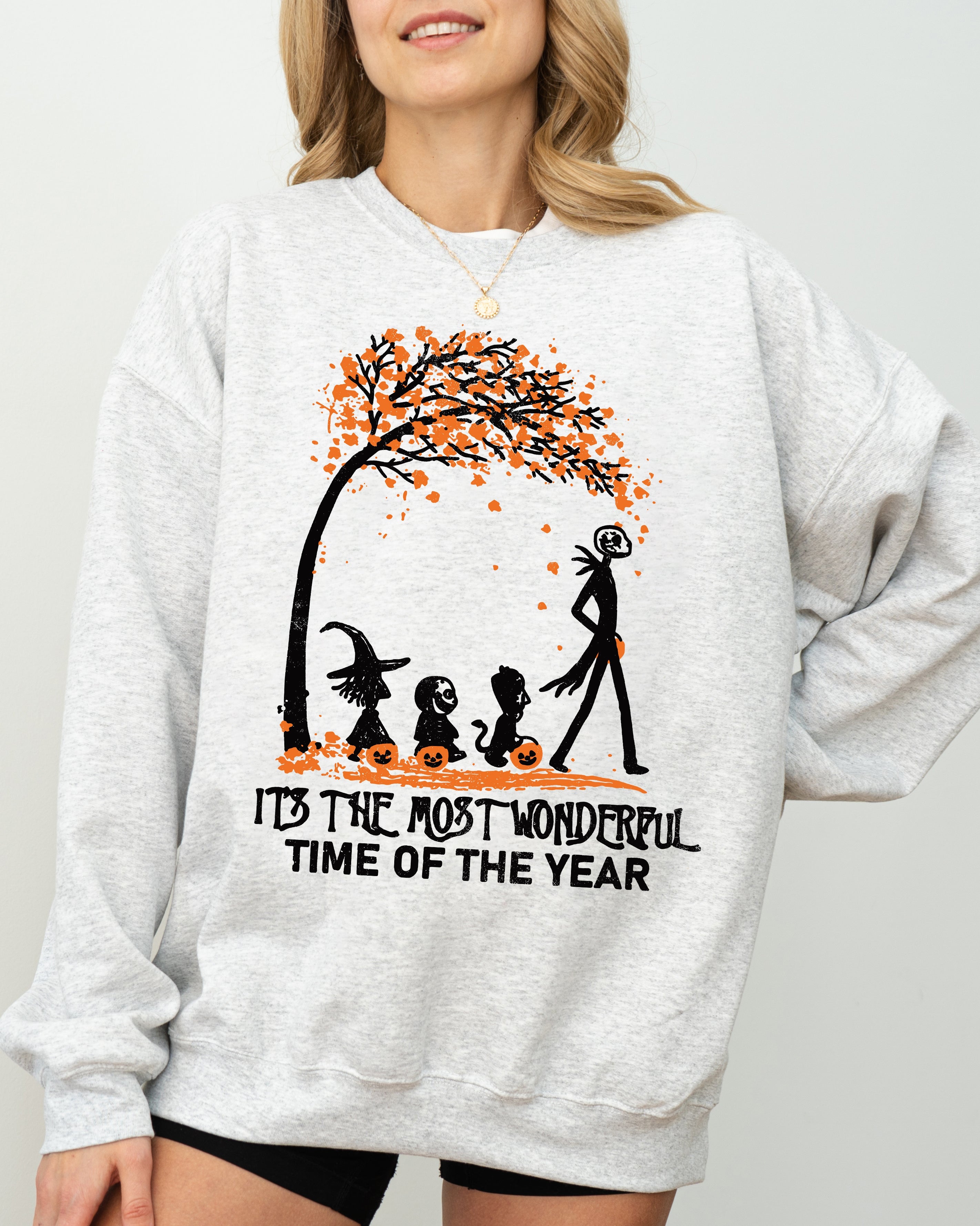 It's The Most Wonderful Time Horror Movie Skeleton Spooky Ghost Witch Meme Halloween Costume Sweatshirt