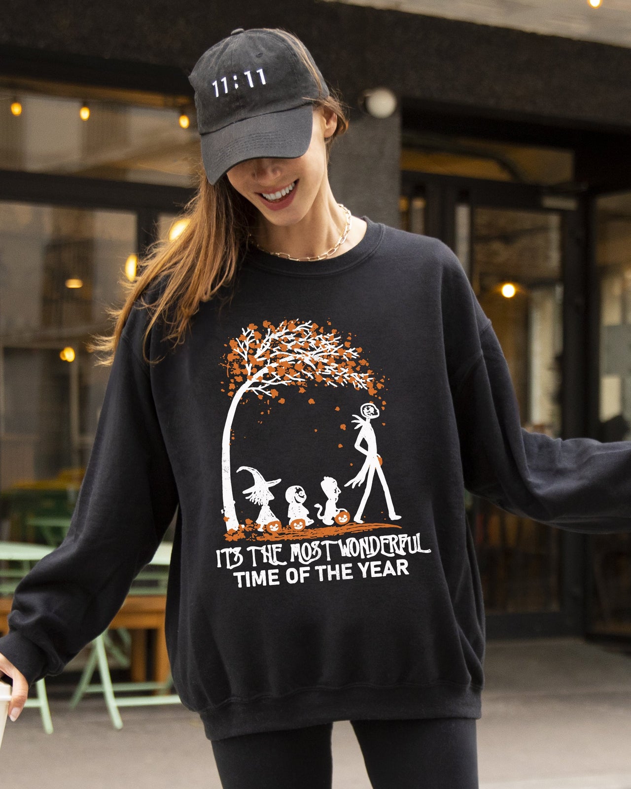 It's The Most Wonderful Time Horror Movie Skeleton Spooky Ghost Witch Meme Halloween Costume Sweatshirt