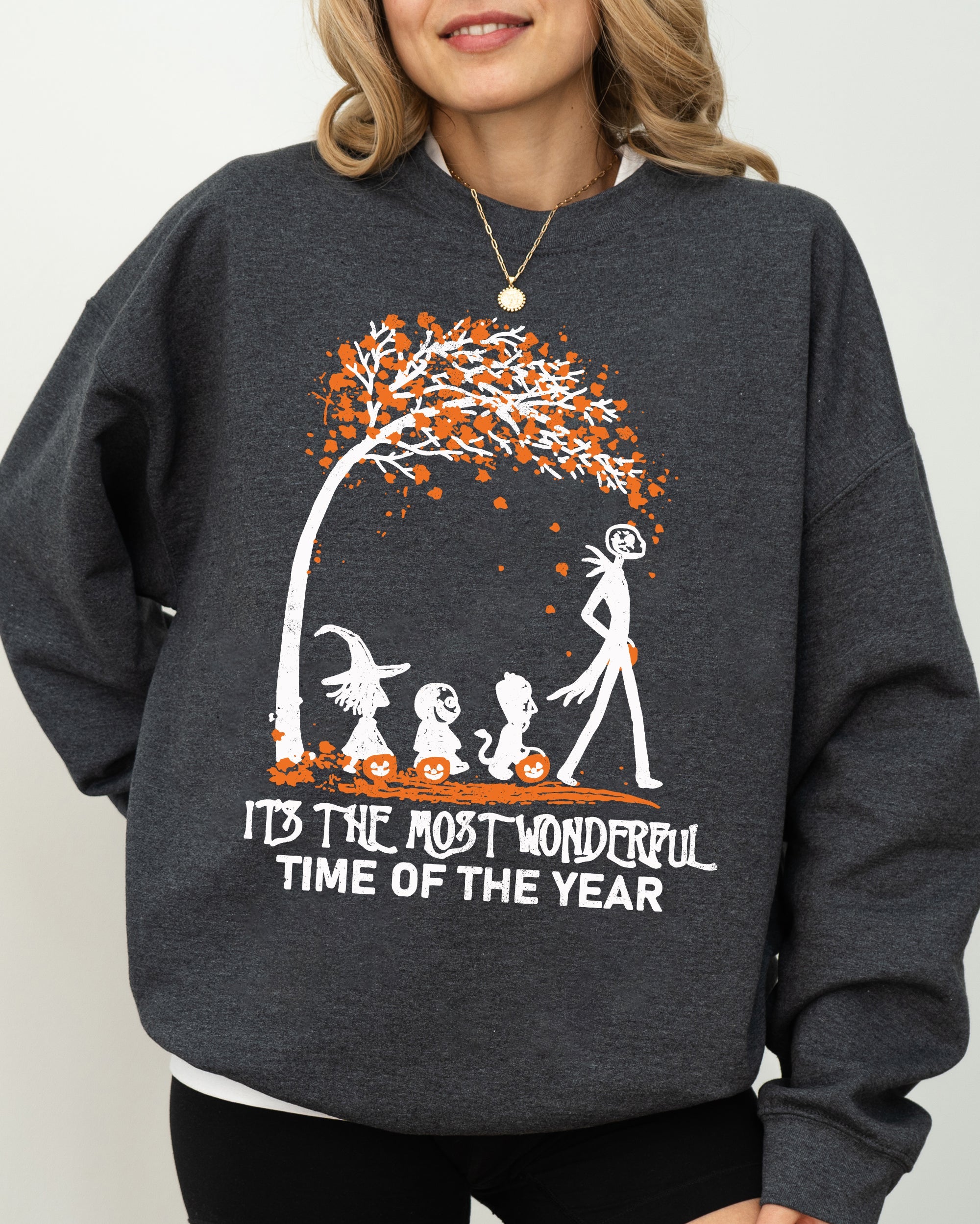 It's The Most Wonderful Time Horror Movie Skeleton Spooky Ghost Witch Meme Halloween Costume Sweatshirt