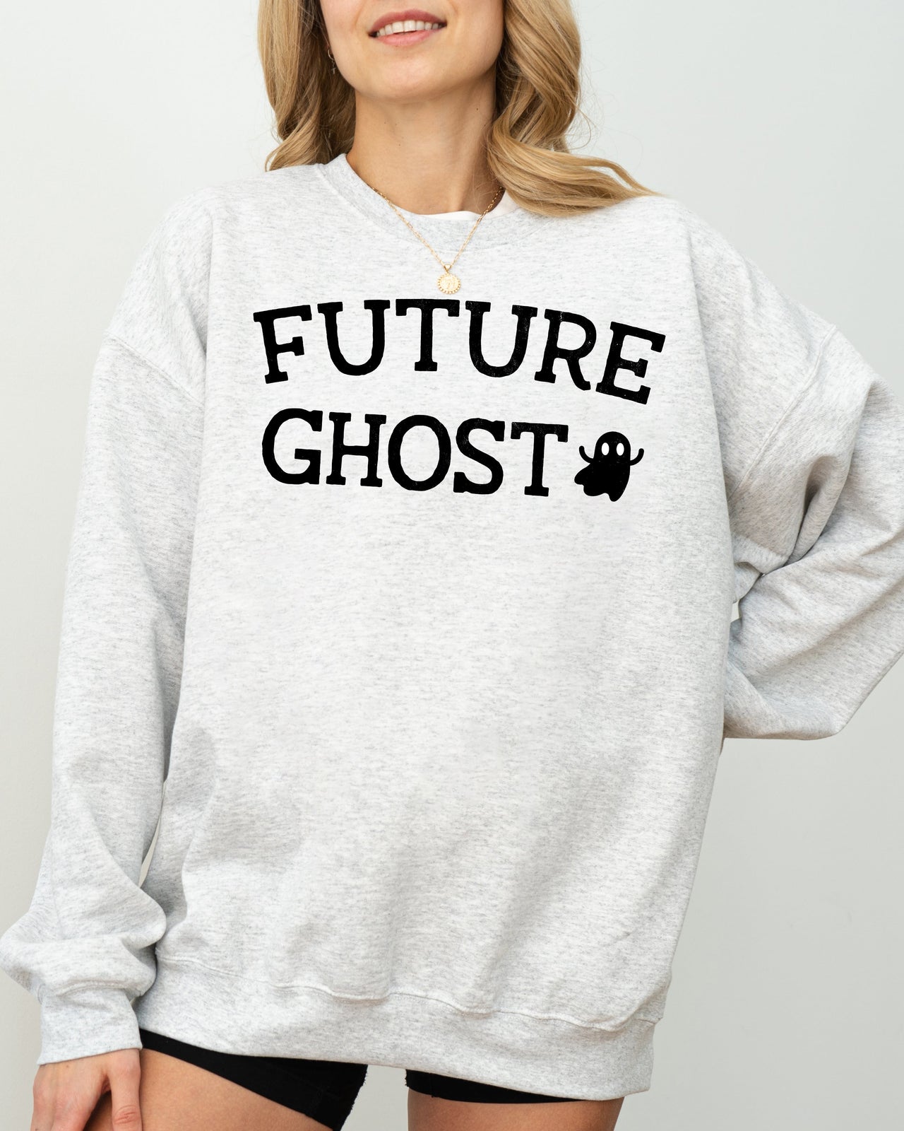 Future Ghost Skeleton Funny Pumpkin Spooky Witch Aesthetic Meme Halloween Costume Sweatshirt