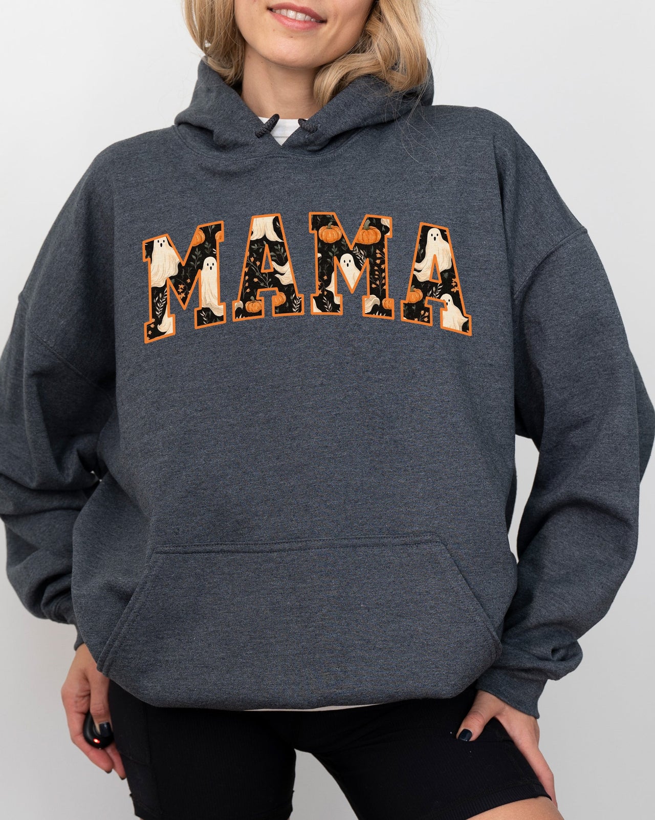 Mama Ghost Skeleton Funny Pumpkin Spooky Witch Halloween Costume Meme Collection Hoodie