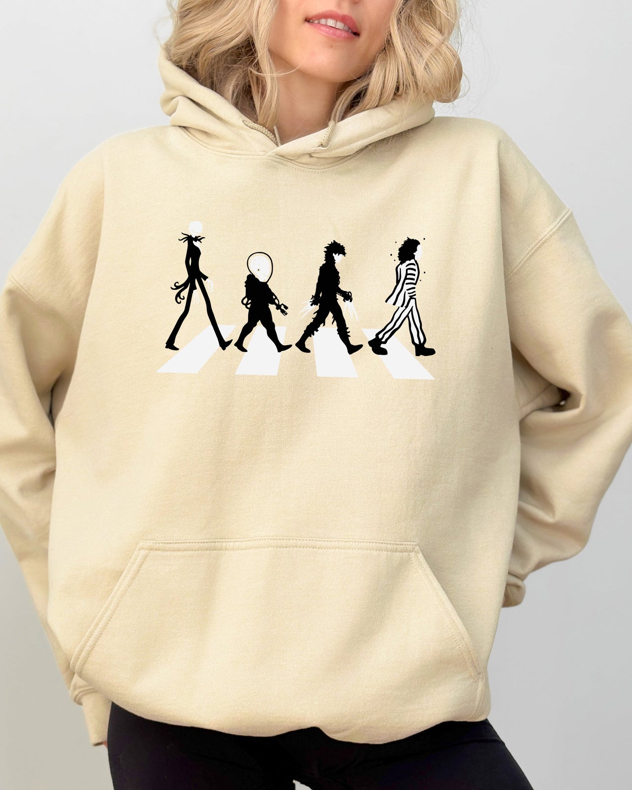 Burton Road Skeleton Ghost Spooky Witch Aesthetic Halloween Meme Costume Edition Hoodie