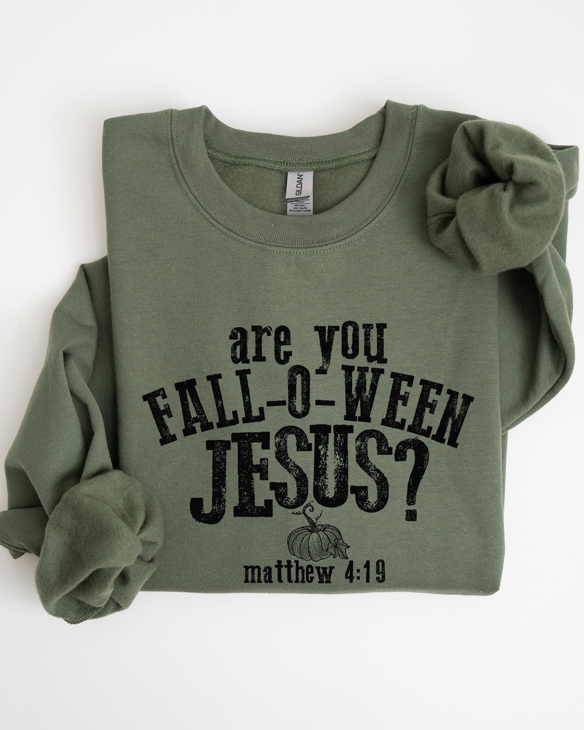 Are You Fall-O-Ween Jesus Skeleton Ghost Spooky Witch Meme Halloween Costume Sweatshirt