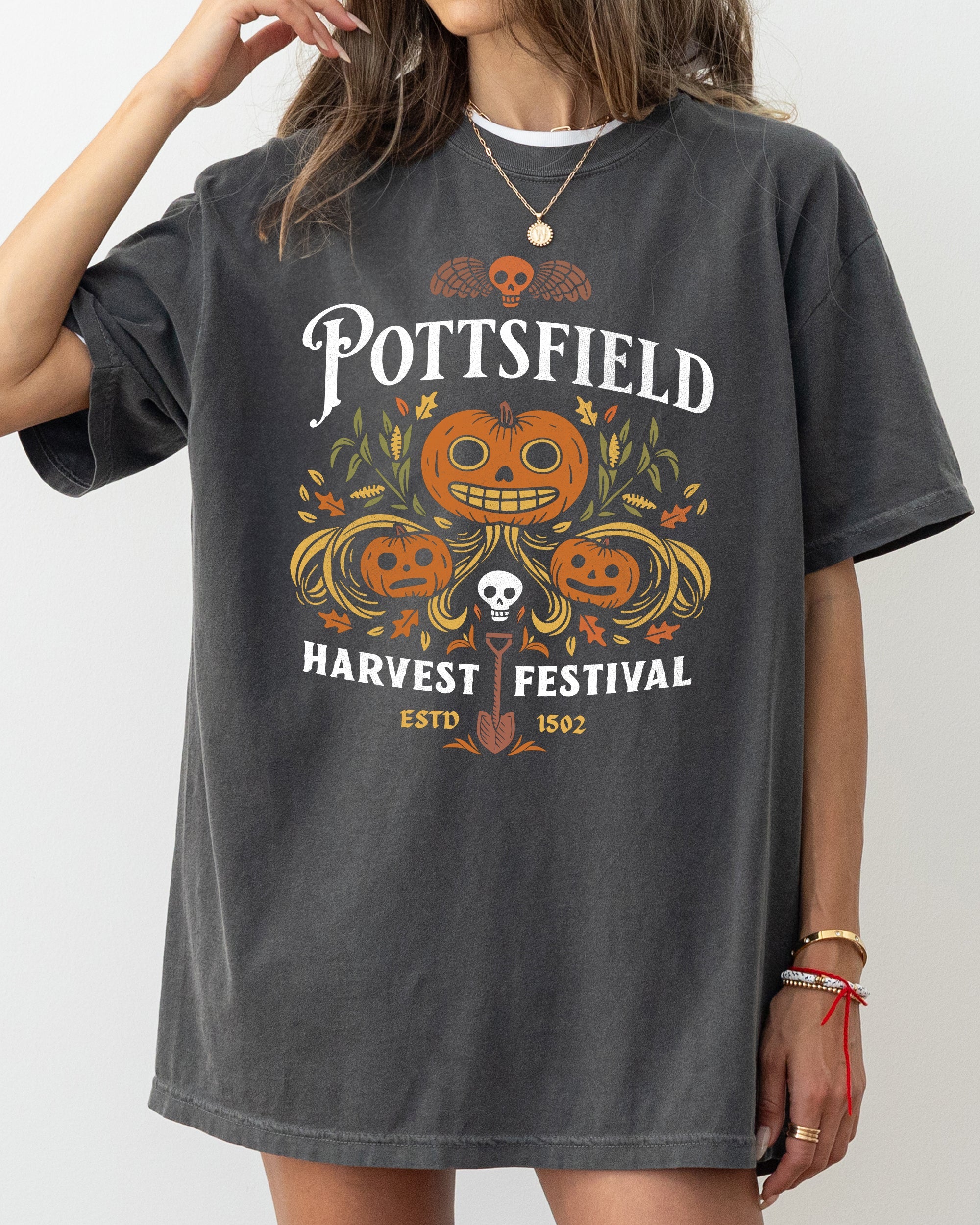 Pottsfield Harvest Festival Spooky Witch Halloween Meme Costume Comfort Colors Tee