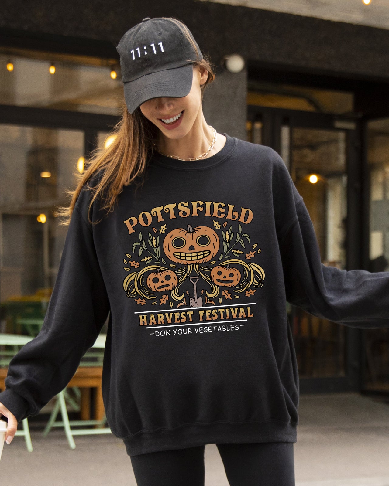 Harvest Festival Pottsfield Spooky Witch Halloween Costume Celebration Night Theme Sweatshirt