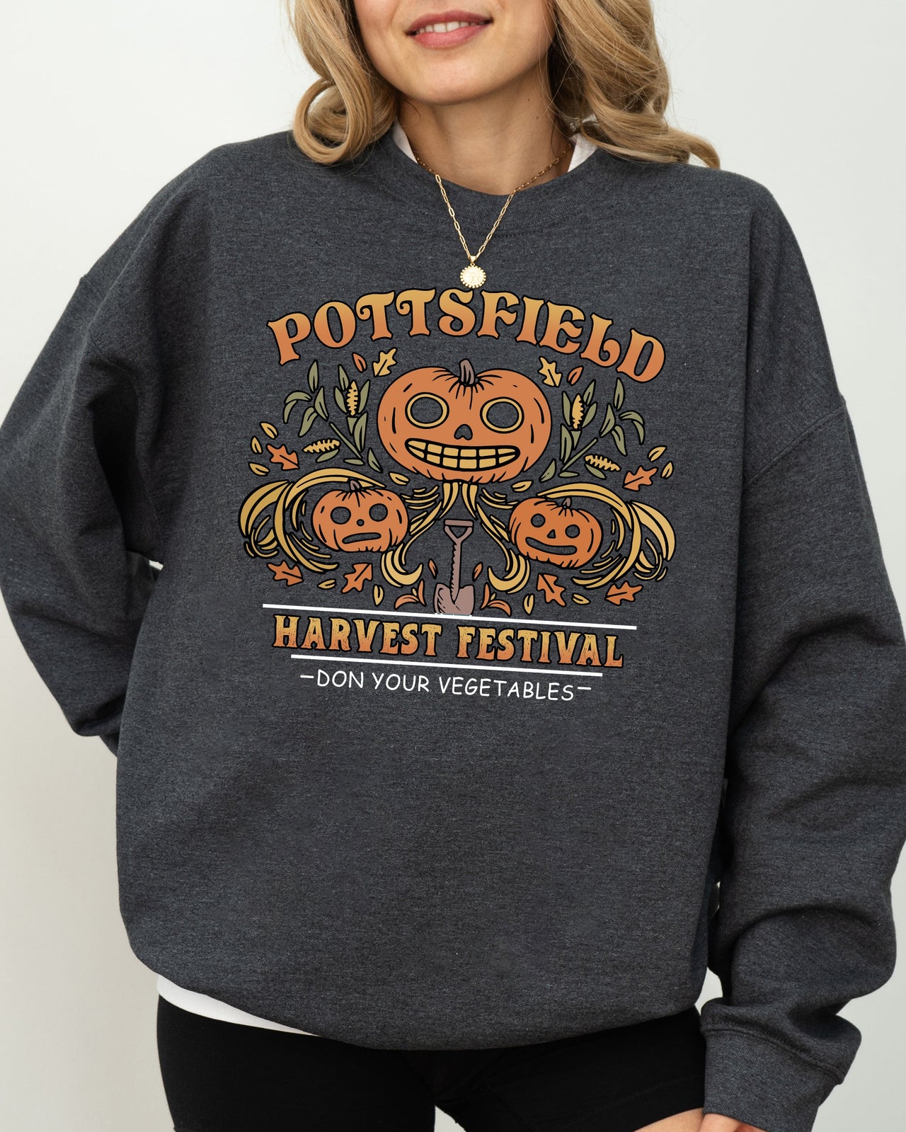 Harvest Festival Pottsfield Spooky Witch Halloween Costume Celebration Night Theme Sweatshirt