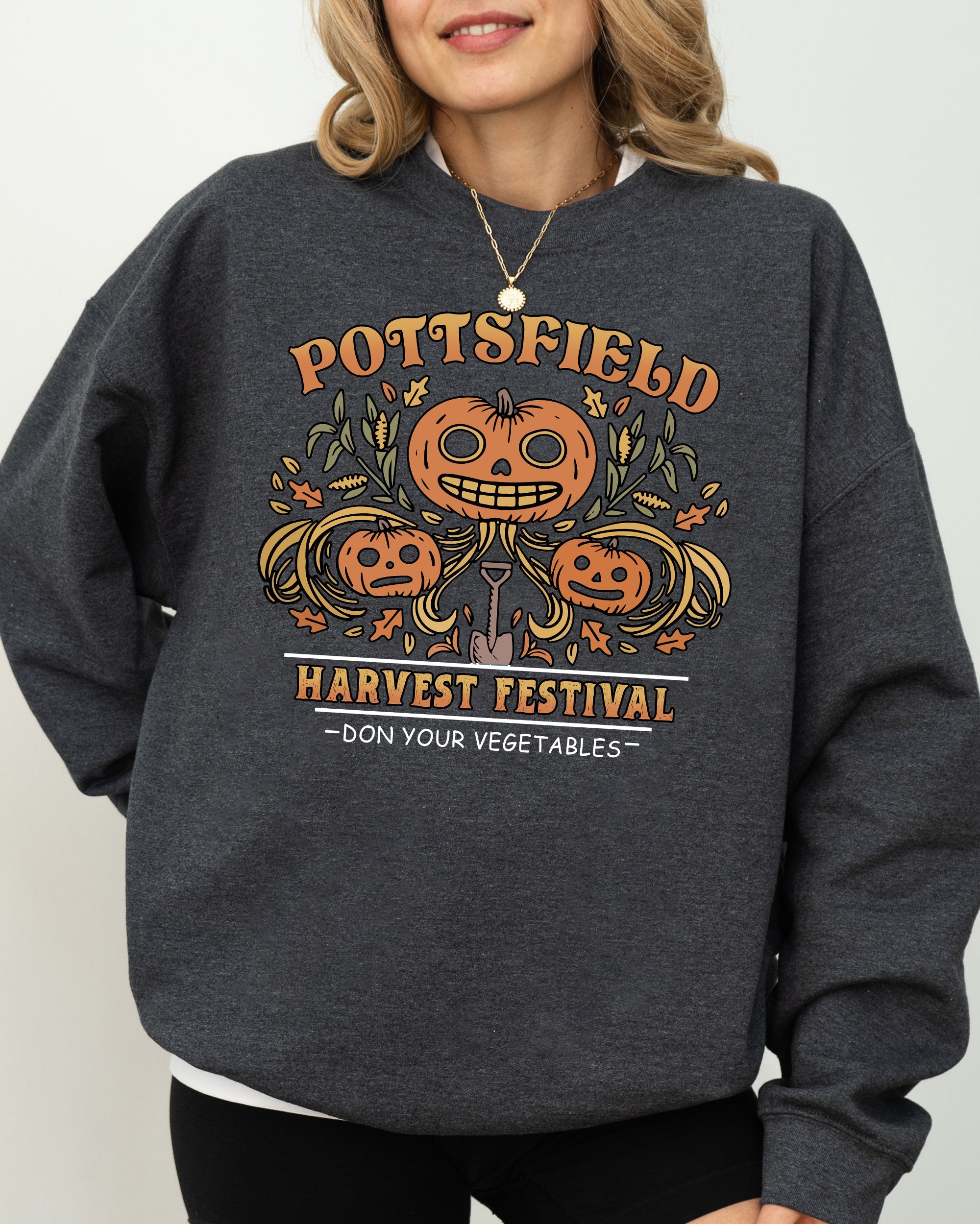 Harvest Festival Pottsfield Spooky Witch Halloween Costume Celebration Night Theme Sweatshirt