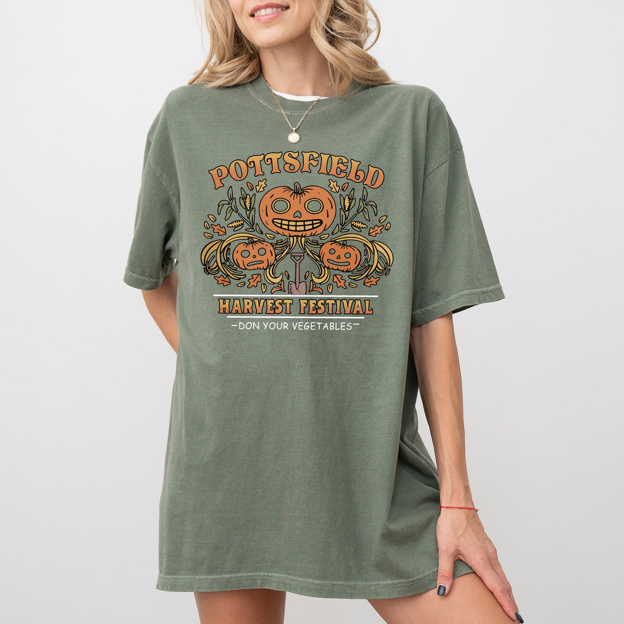 Harvest Festival Pottsfield Witch Spooky Halloween Limited Edition Comfort Colors Tee