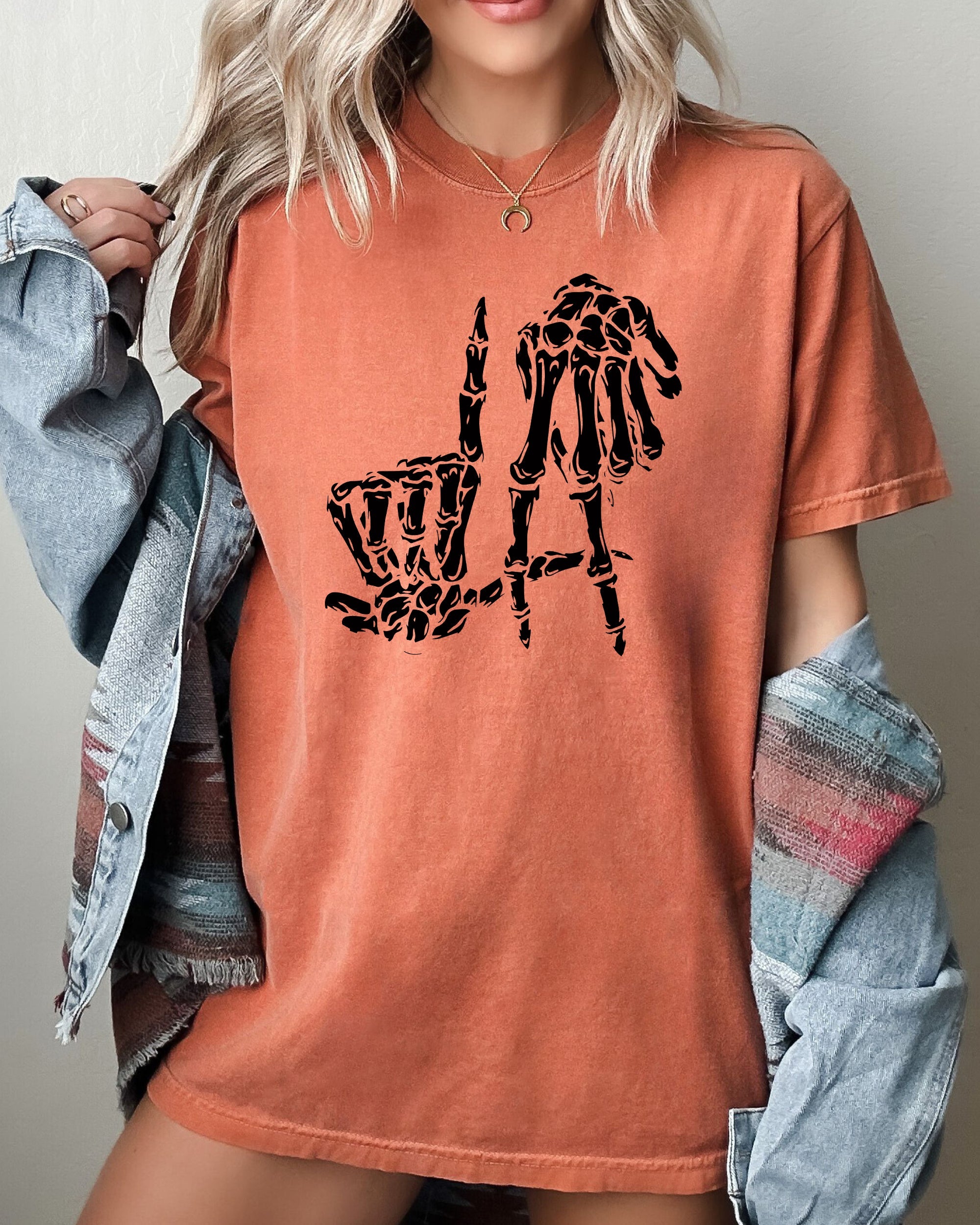 Spooky Skeleton Ghost Witch Skull Halloween Meme Costume Design Comfort Colors Tee