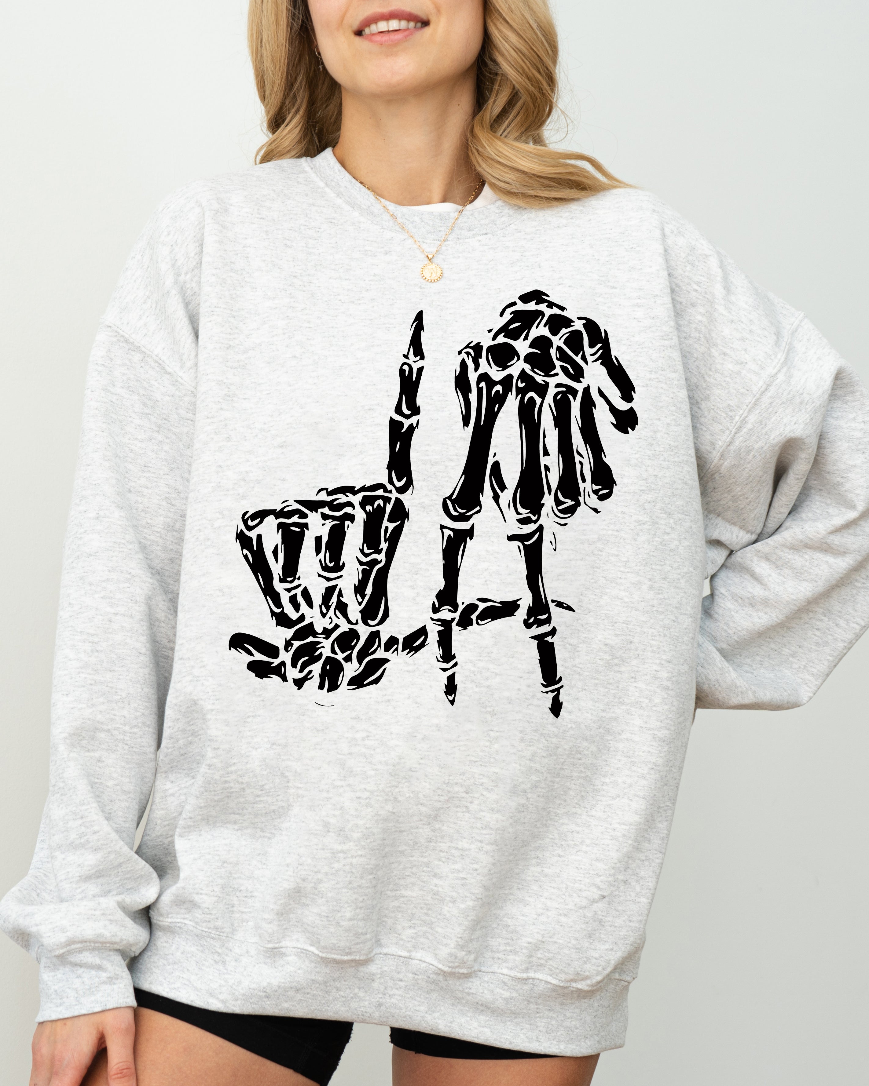 LA Skeleton Ghost Witch Skull Spooky Halloween Costume Mashup Design Edition Sweatshirt