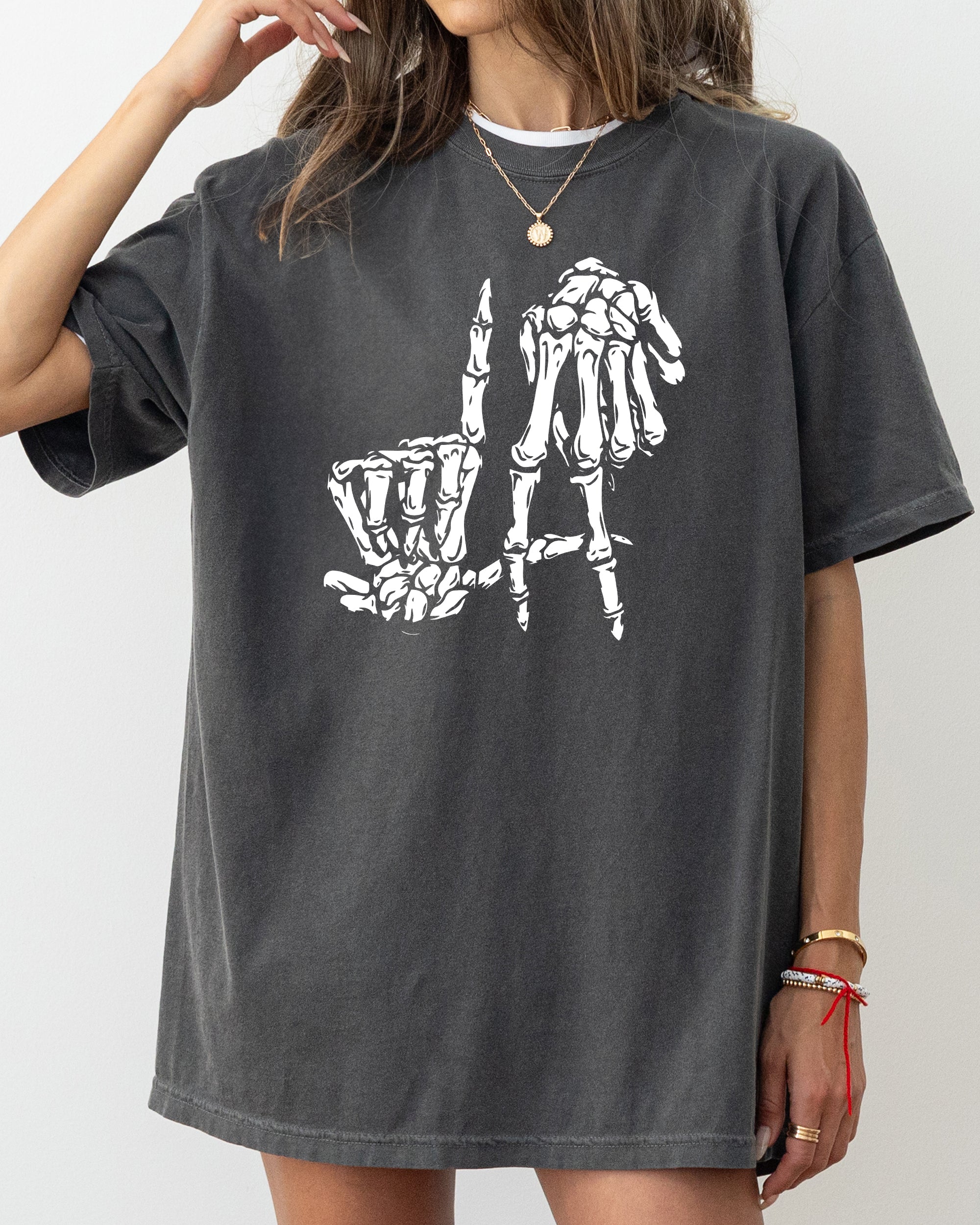 Spooky Skeleton Ghost Witch Skull Halloween Meme Costume Design Comfort Colors Tee