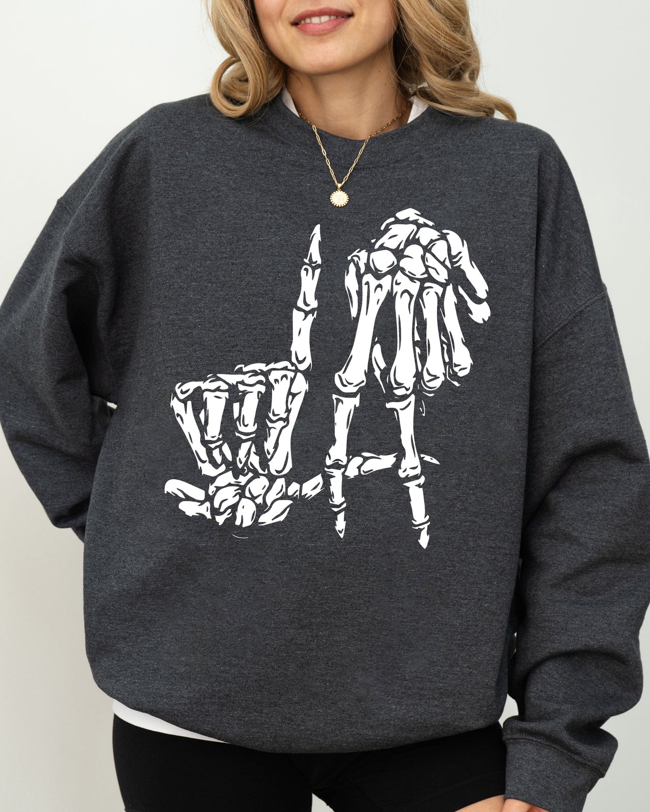 LA Skeleton Ghost Witch Skull Spooky Halloween Costume Mashup Design Edition Sweatshirt