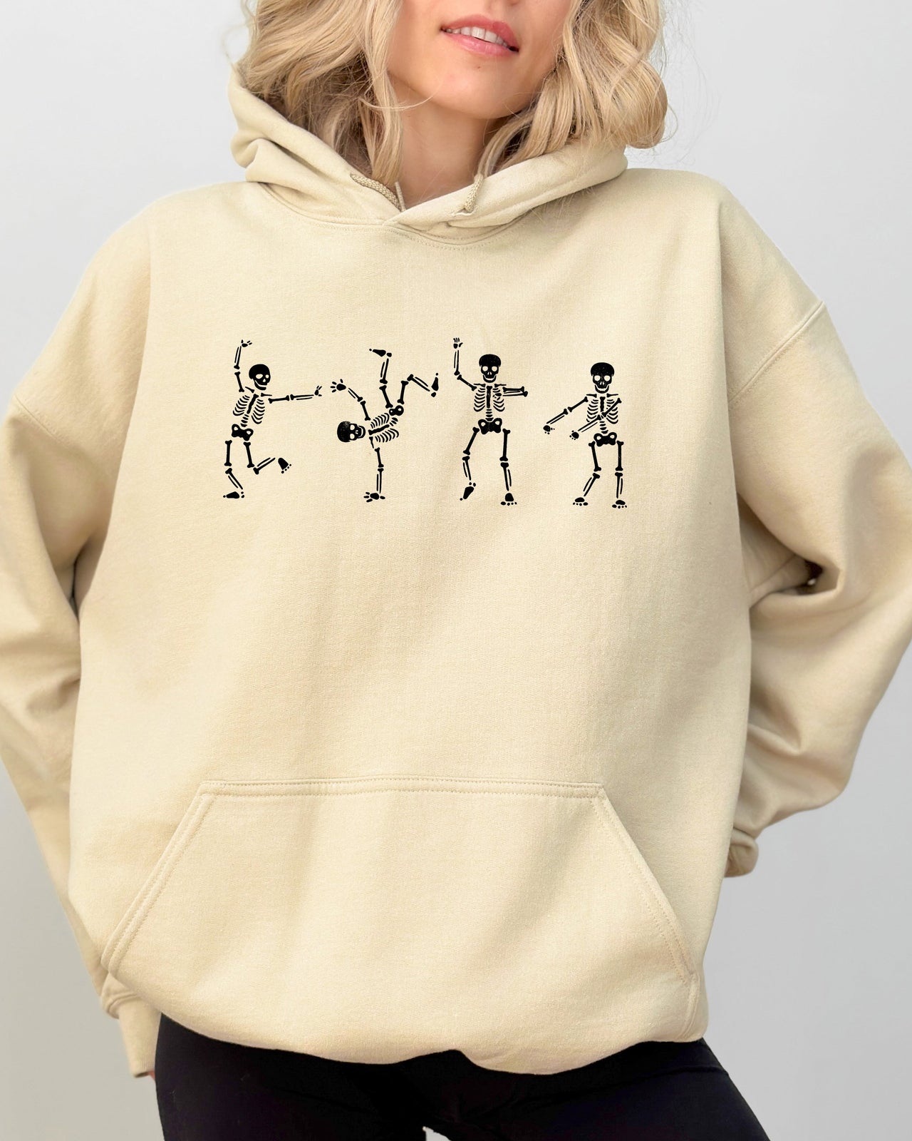 Funny Skeletons Dance Ghost Witch Skull Spooky Aesthetic Meme Halloween Costume Hoodie