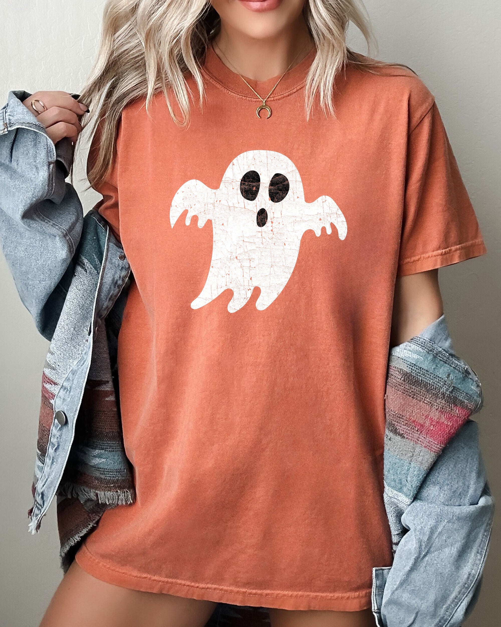 Spooky Ghost Skeleton Witch Skull Halloween Meme Costume Graphic Comfort Colors Tee