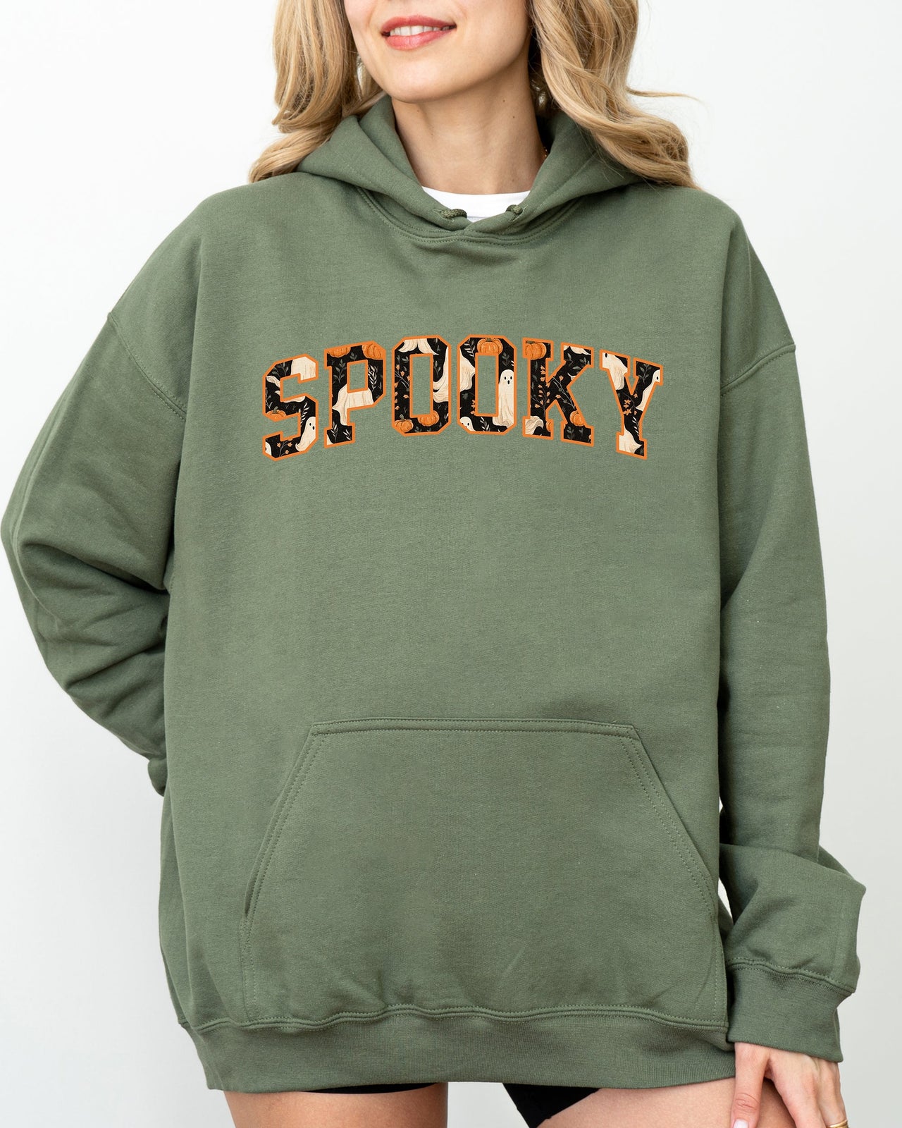 Spooky Skeleton Ghost Witch Skull Meme Halloween Costume Aesthetic Nightmare Edition Hoodie