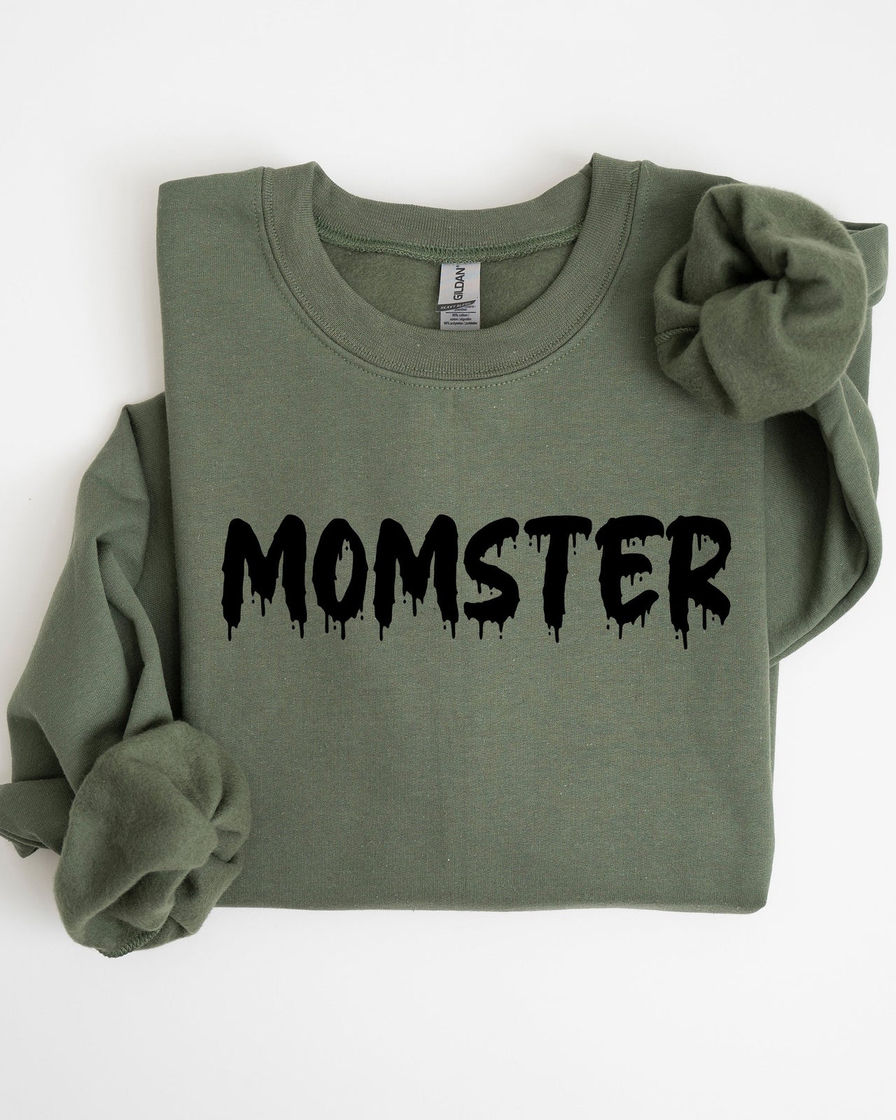Momster Skeleton Ghost Witch Skull Halloween Costume Spooky Haunting Night Vibe Sweatshirt