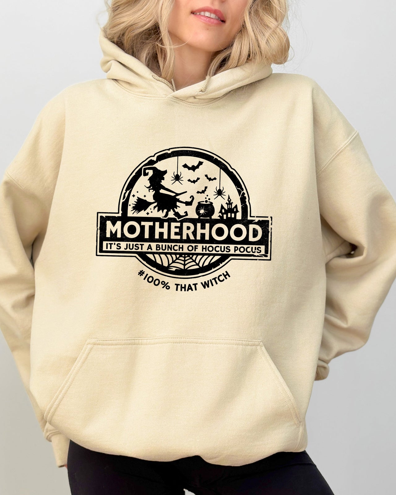 Motherhood Witch Ghost Skull Spooky Aesthetic Meme Halloween Costume Collection Hoodie