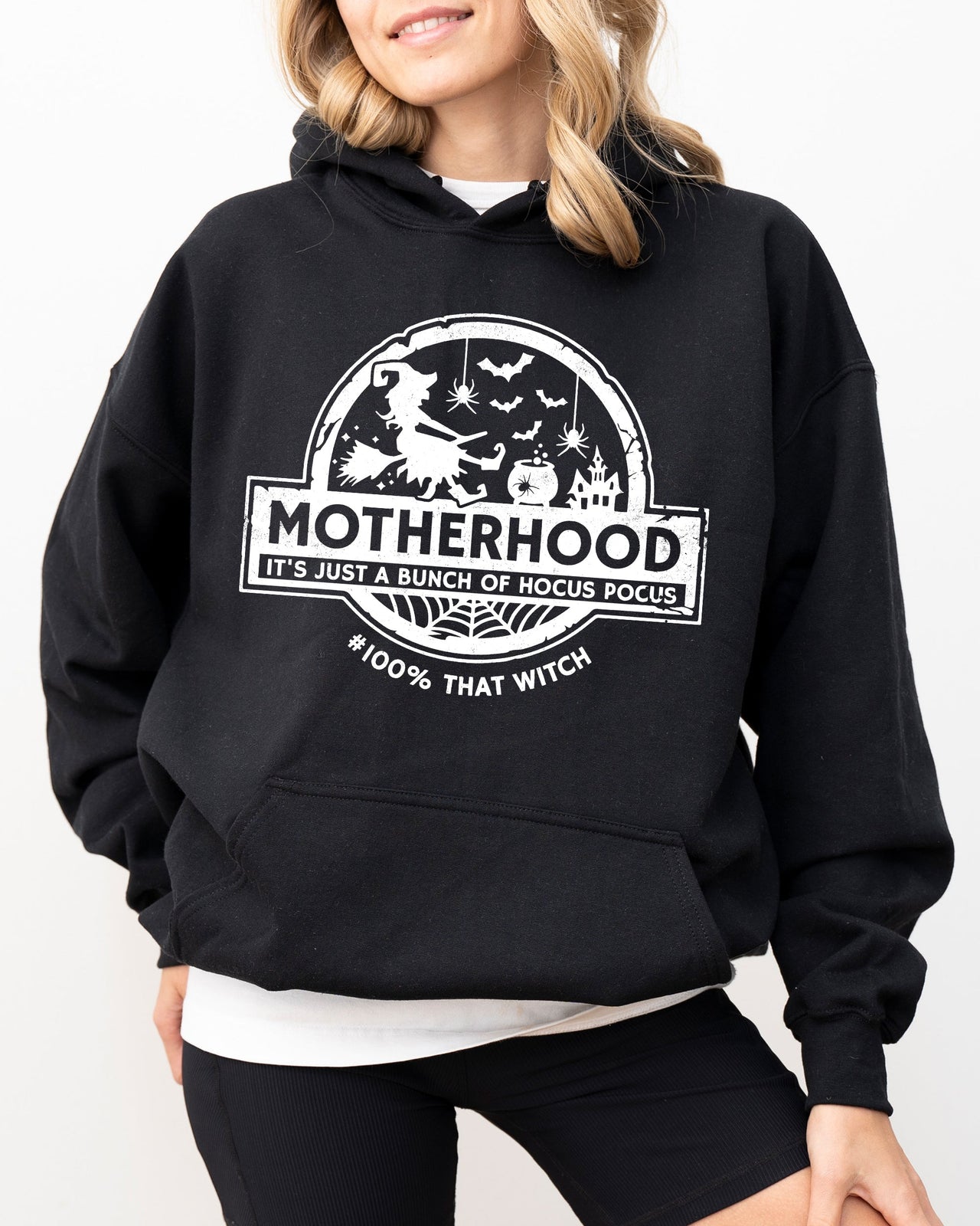 Motherhood Witch Ghost Skull Spooky Aesthetic Meme Halloween Costume Collection Hoodie