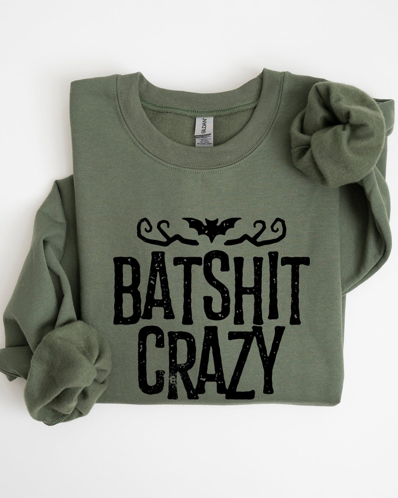 Batshit Crazy Skeletons Ghost Western Witch Skull Aesthetic Meme Halloween Costume Sweatshirt