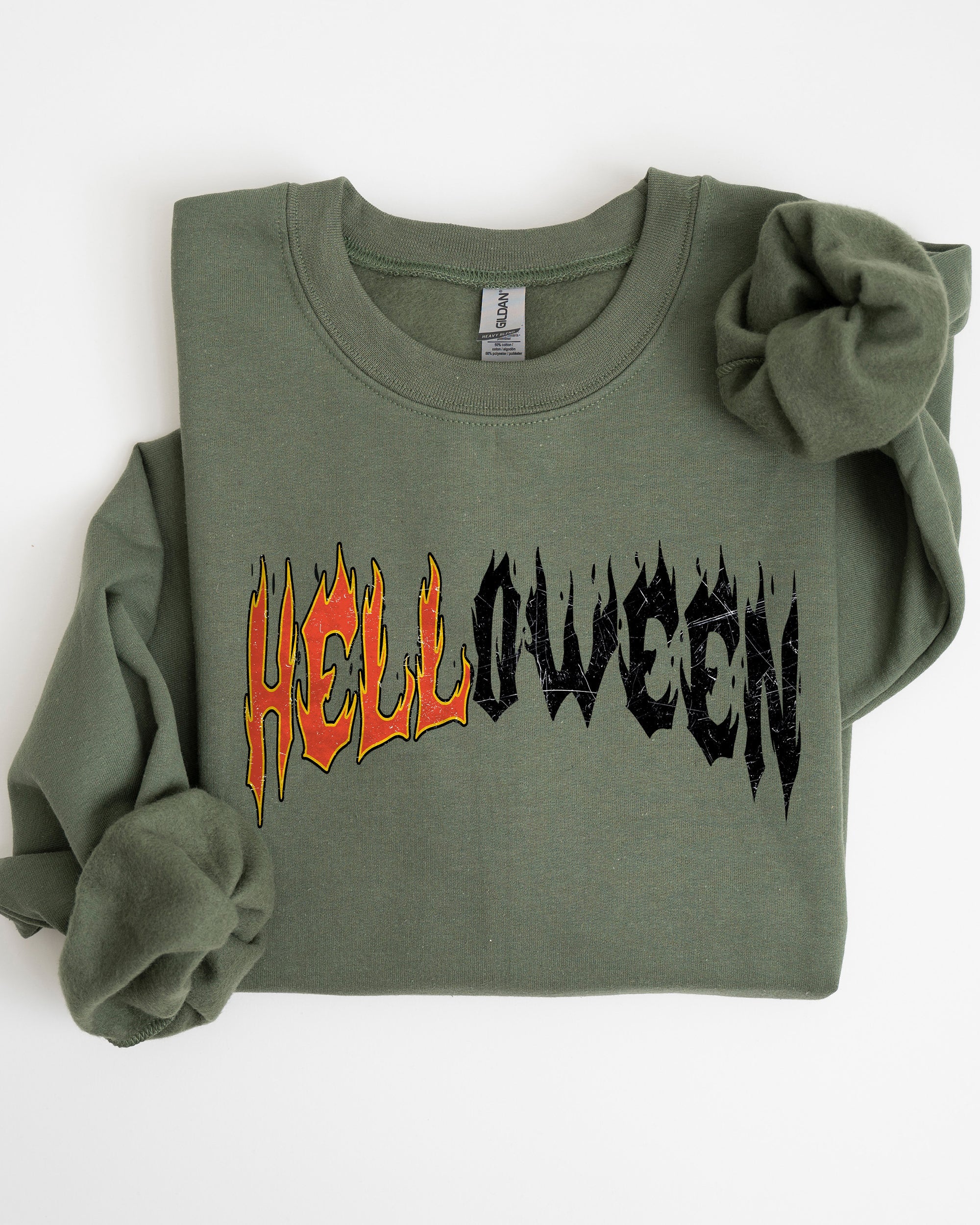 Helloween Skeleton Ghost Western Witch Skull Meme Halloween Costume Retro Edition Sweatshirt