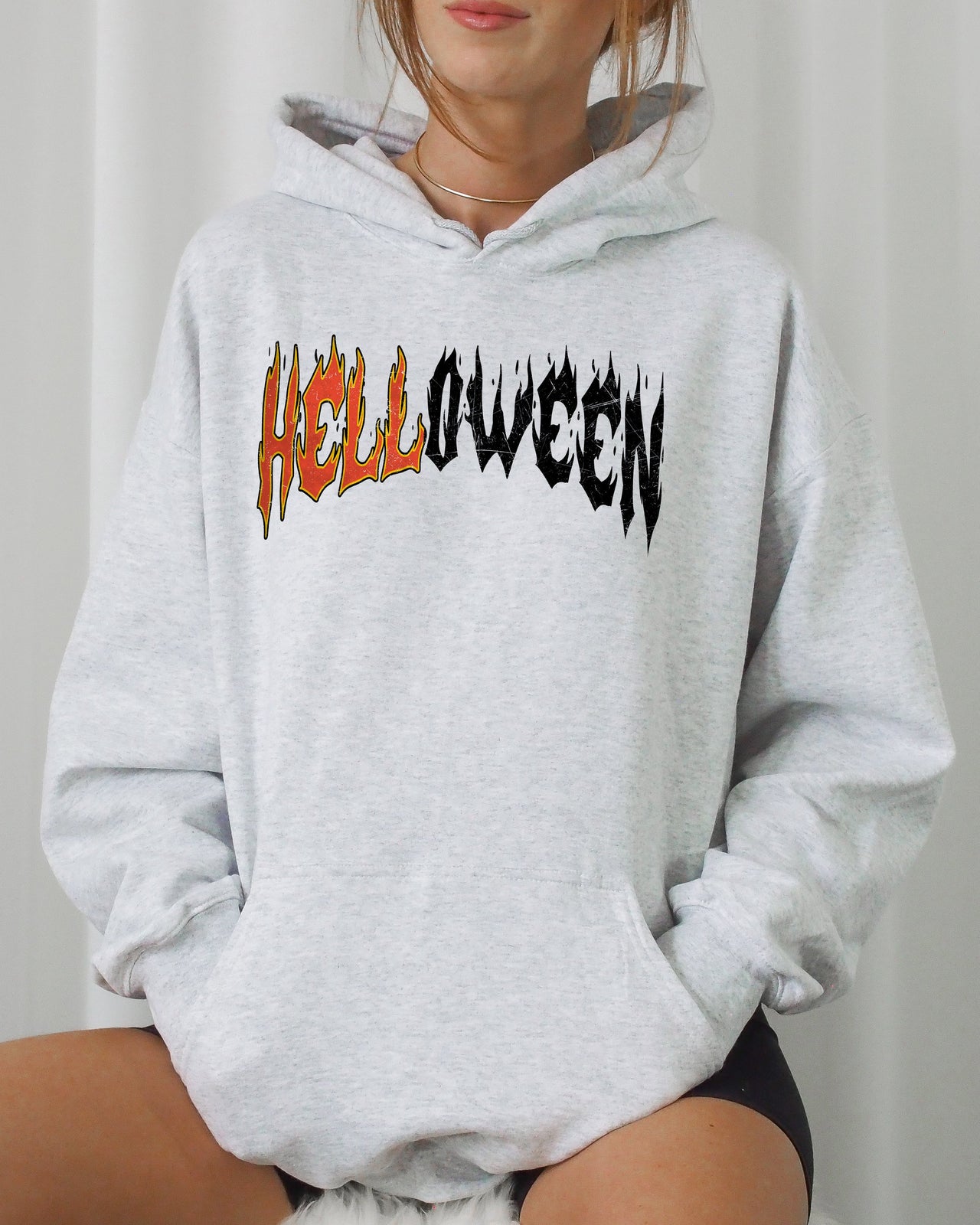 Helloween Skeleton Ghost Western Witch Skull Halloween Costume Limited Edition Graphic Hoodie