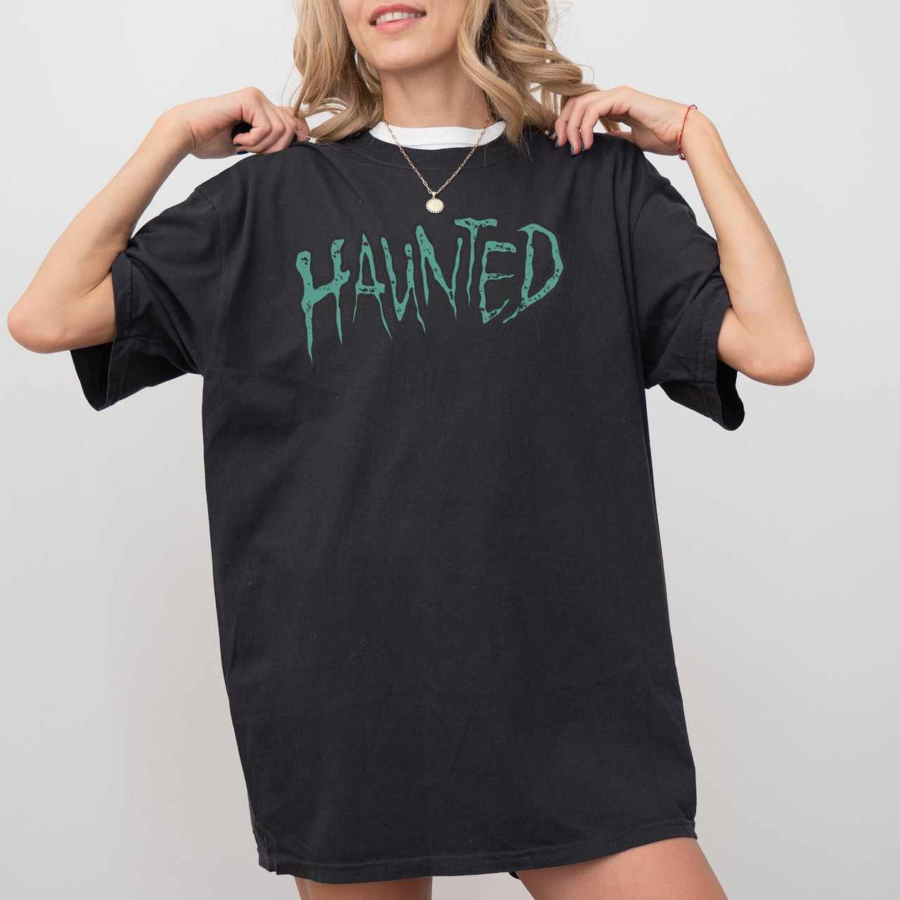 Haunted Skeleton Ghost Western Witch Skull Meme Halloween Aesthetic Costume Comfort Colors Tee