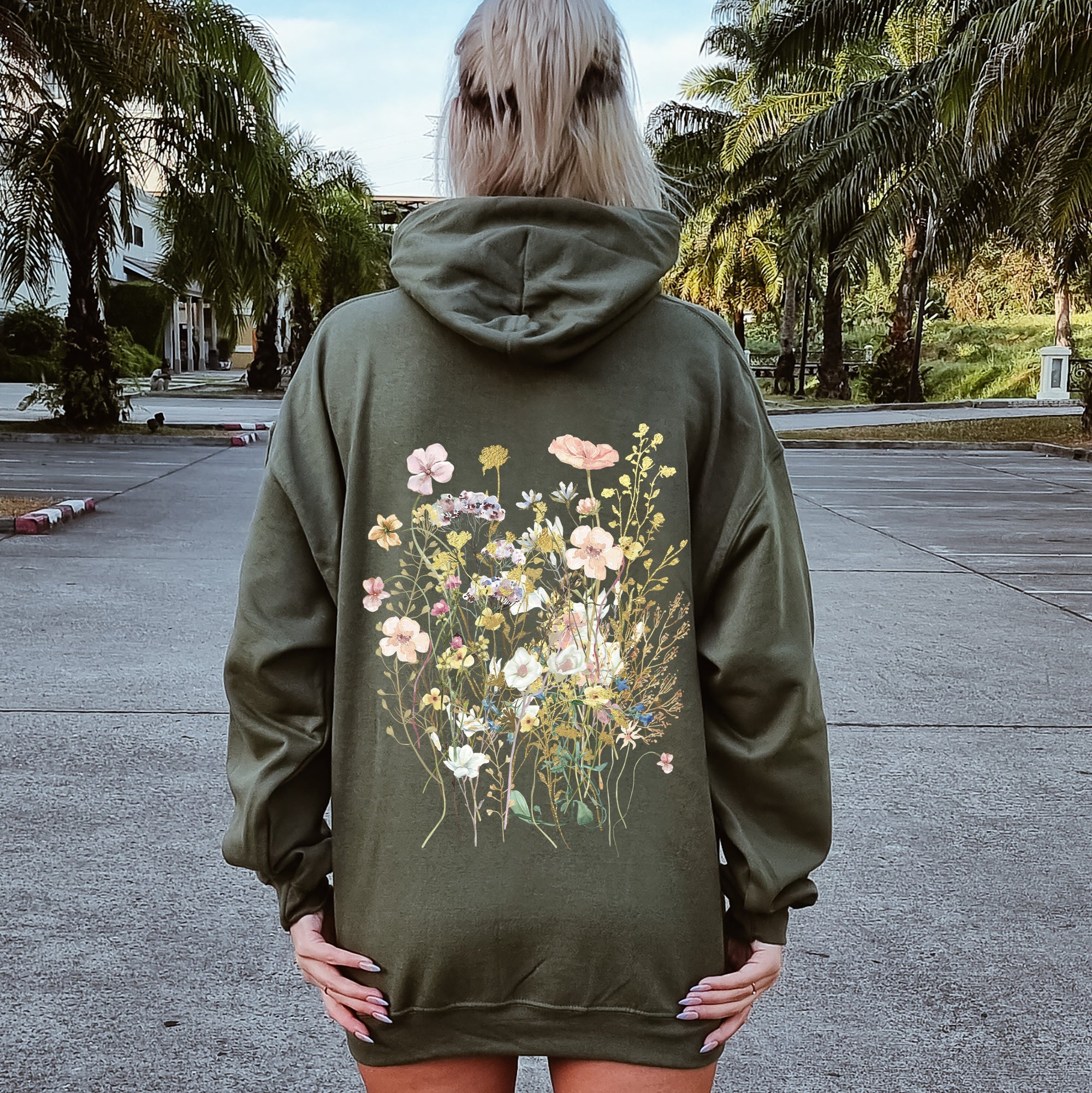 Pressed Flower Bouquet Hoodie