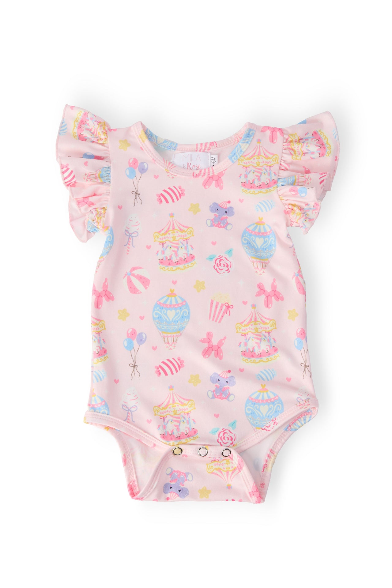 Off to the Circus S/S Flutter Bodysuit