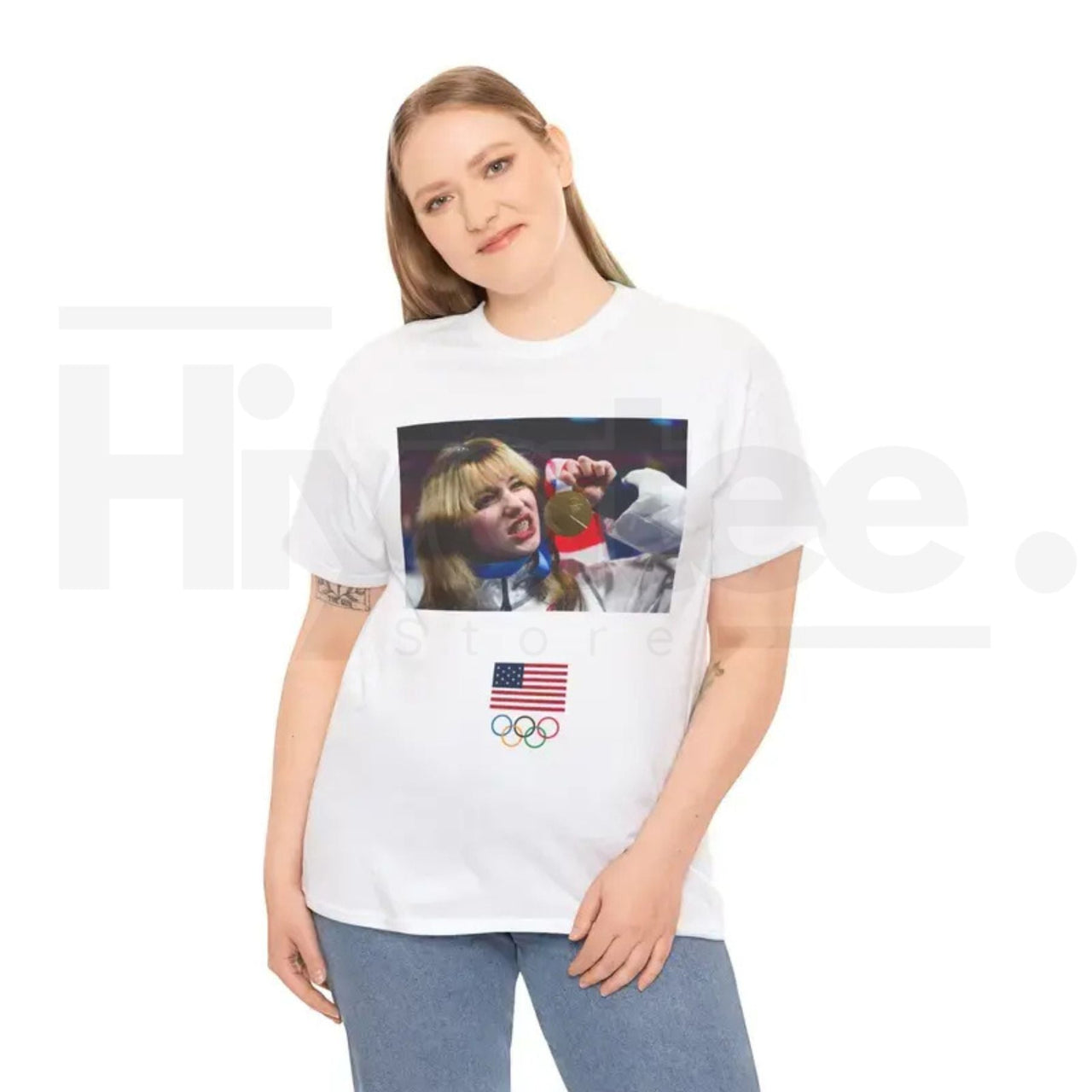 Official Team USA Olympics T-Shirt – American Flag & Olympic Rings Fan Tee