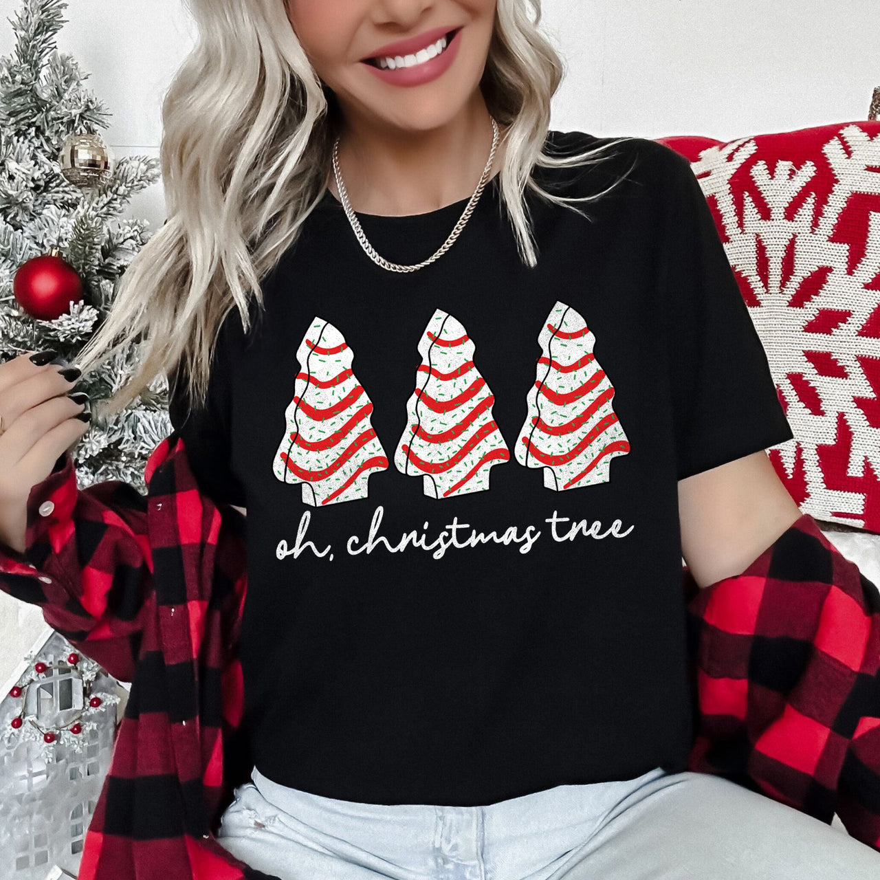 Oh Christmas Tree, Snack, Little Debbie Nostalgic Holiday Treat Icon Graphic Tee