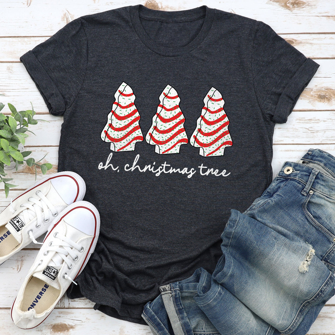 Oh Christmas Tree, Snack, Little Debbie Nostalgic Holiday Treat Icon Graphic Tee