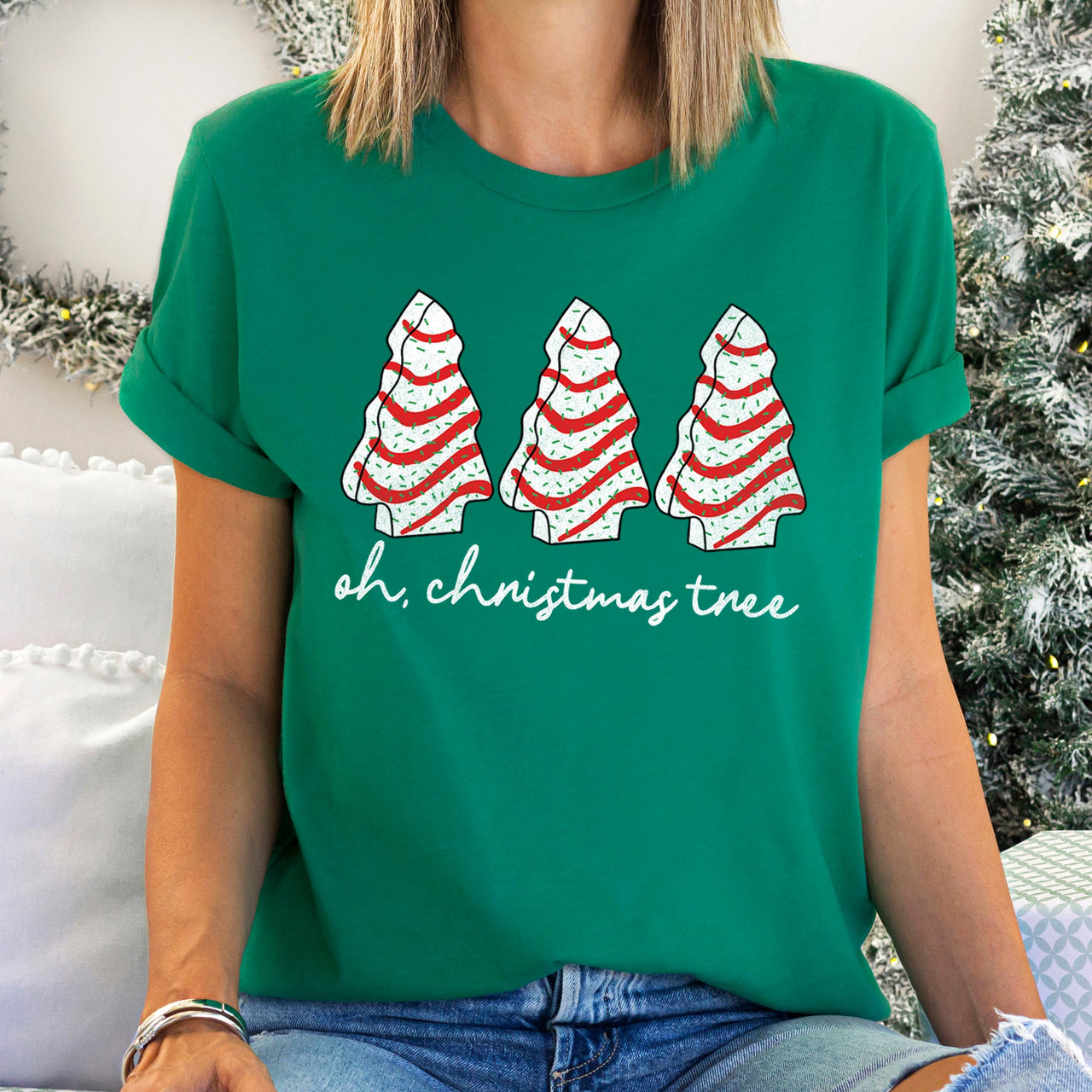 Oh Christmas Tree, Snack, Little Debbie Nostalgic Holiday Treat Icon Graphic Tee