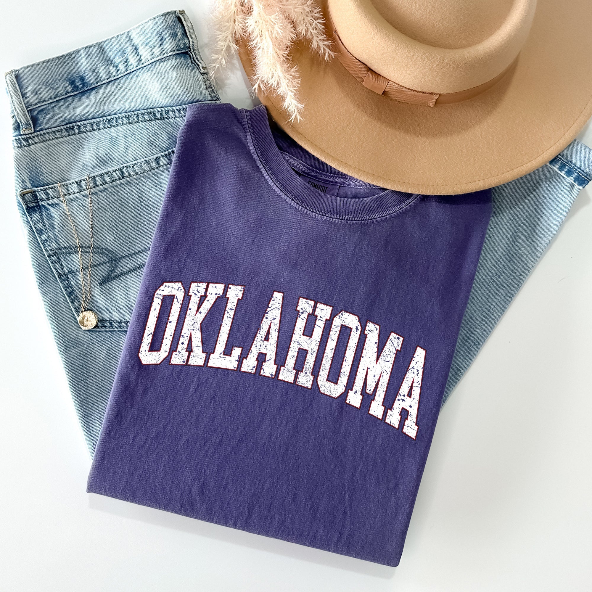 Oklahoma Football Game Day Tailgate Party University State Touchdown Celebrations Comfort Colors Tee