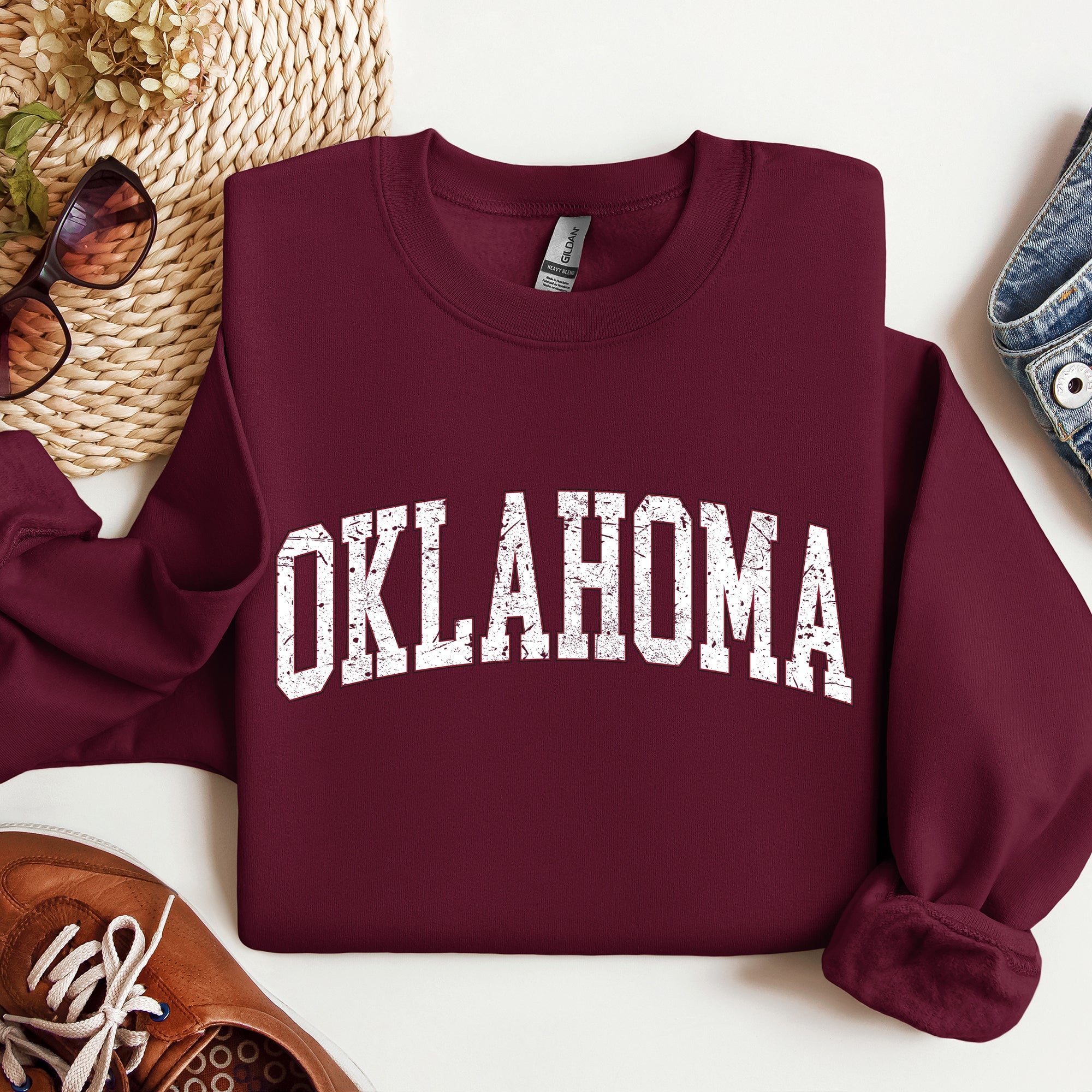 Oklahoma Football Game Day Tailgate Big Game Touchdown University State Sweatshirt