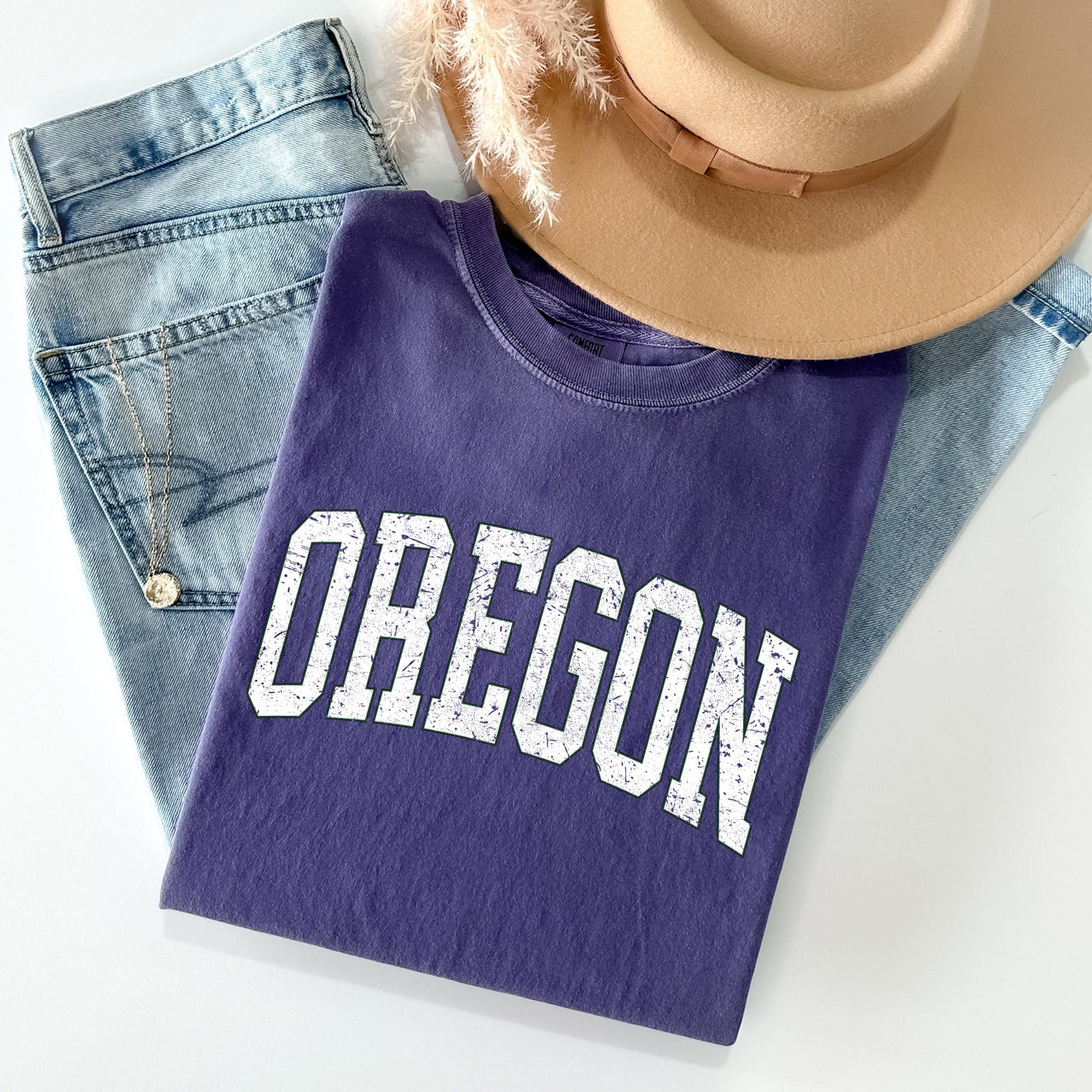 Oregon Football Game Day Tailgate Party University State Pride Comfort Colors Tee