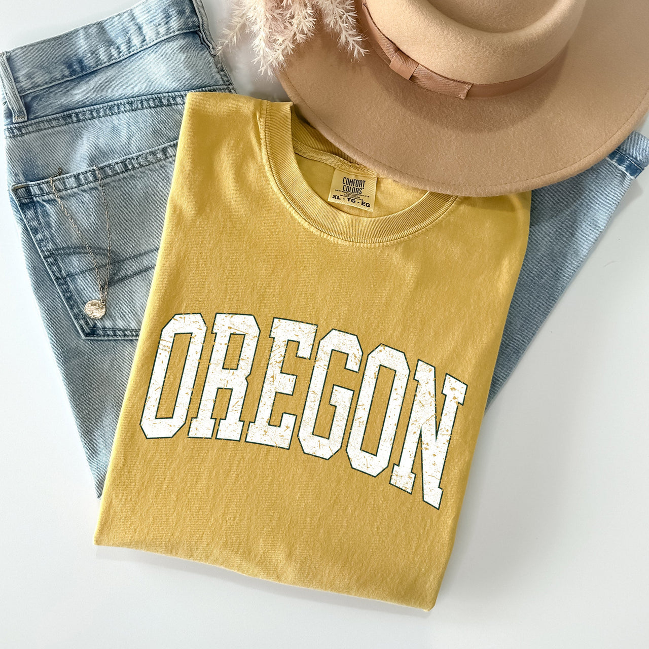 Oregon Football Game Day Tailgate Party University State Pride Comfort Colors Tee