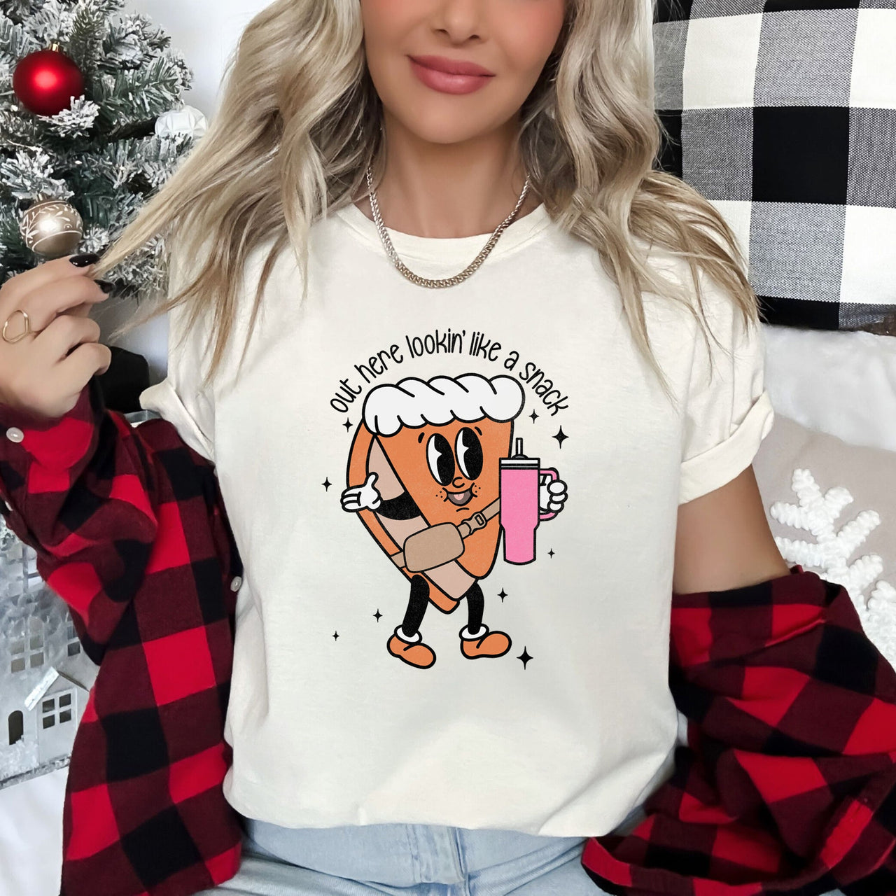 Out Here Looking Like A Snack Pumpkin Pie Thanksgiving Limited Edition Graphic Tee