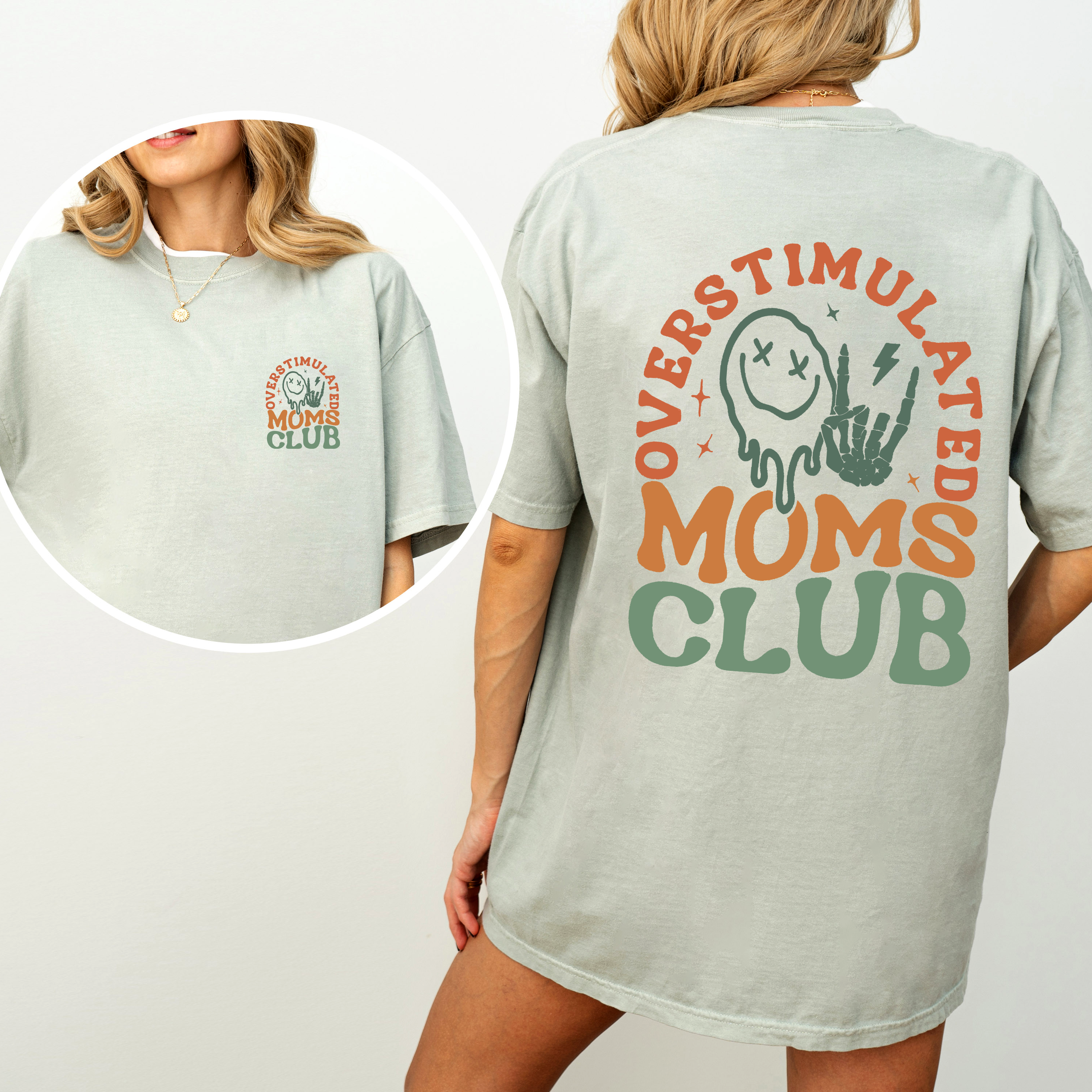 Overstimulated Mom's Club Official Collection Limited Edition Comfort Colors Tee
