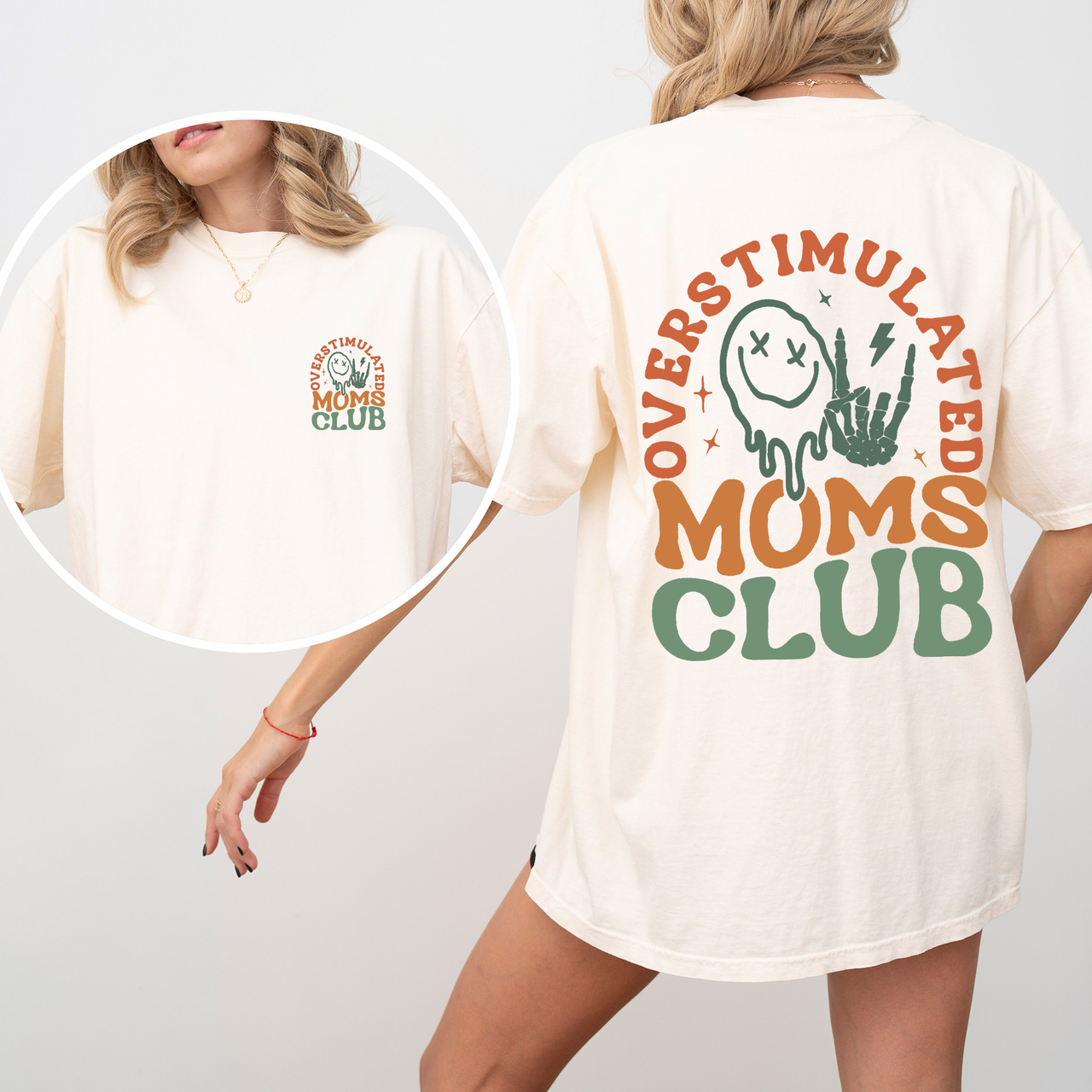 Overstimulated Mom's Club Official Collection Limited Edition Comfort Colors Tee