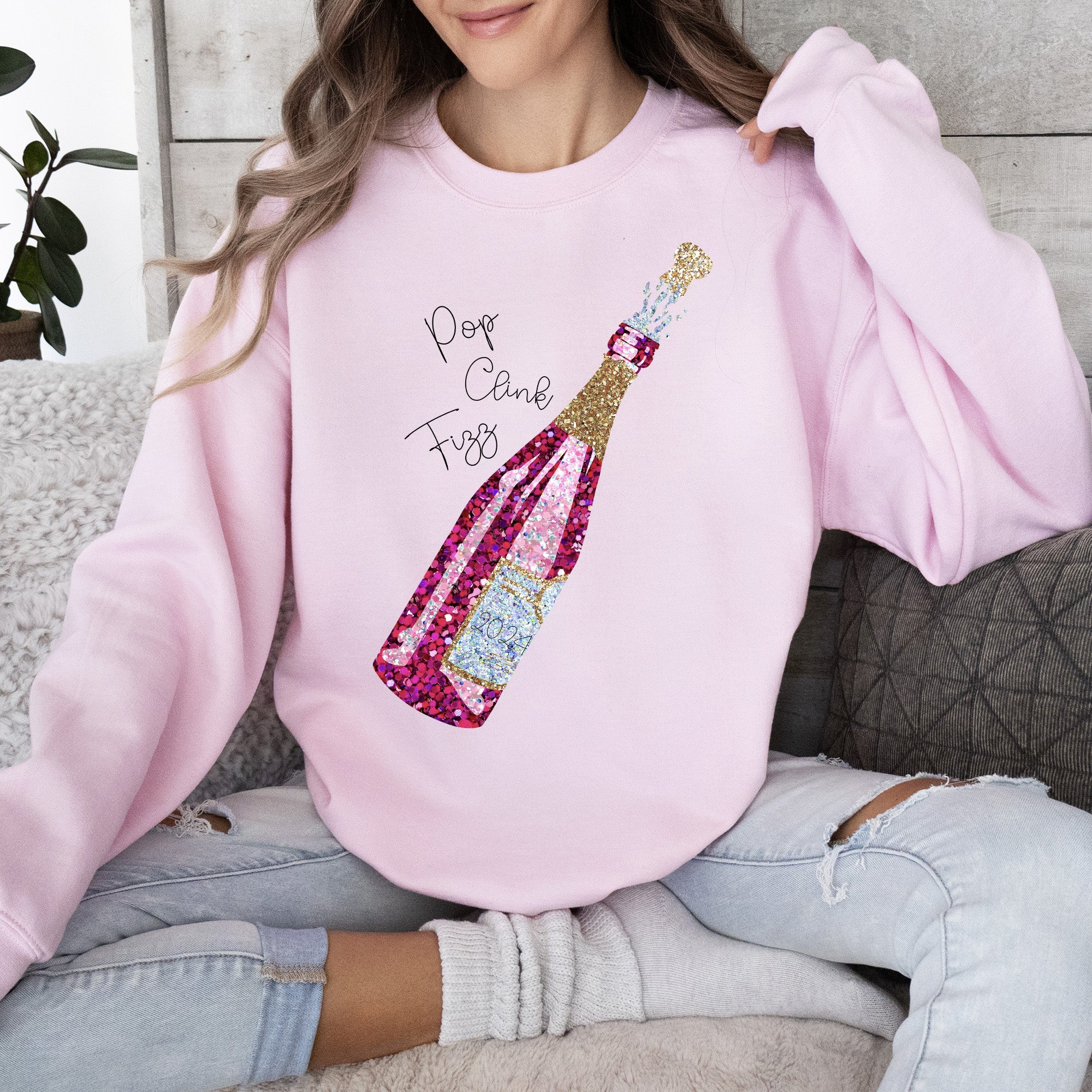 New Year's Champagne 2024 Party Celebration Edition Limited Exclusive Sweatshirt