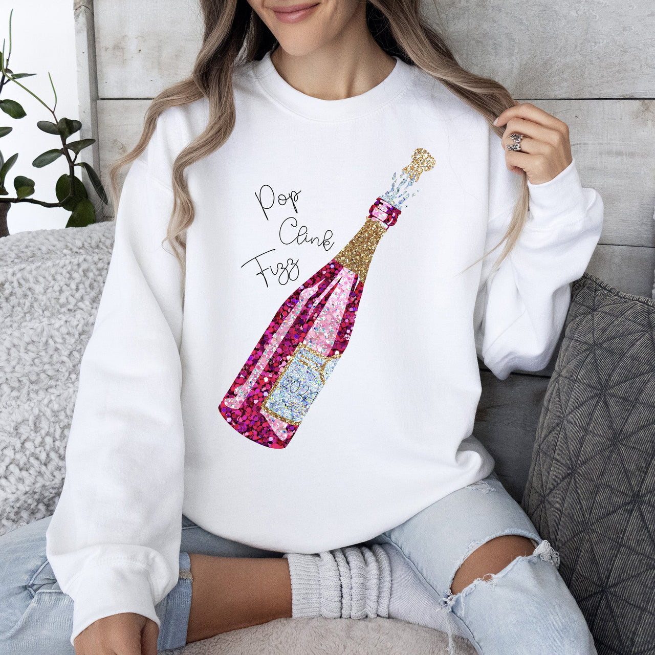 New Year's Champagne 2024 Party Celebration Edition Limited Exclusive Sweatshirt