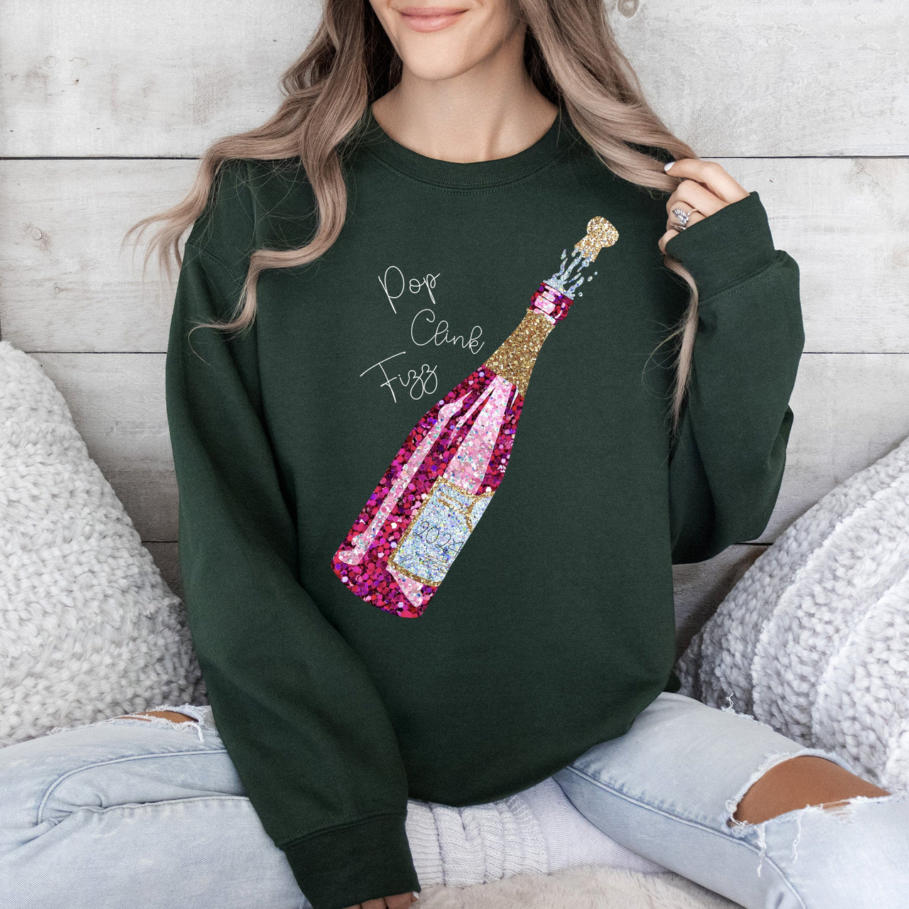 New Year's Champagne 2024 Party Celebration Edition Limited Exclusive Sweatshirt