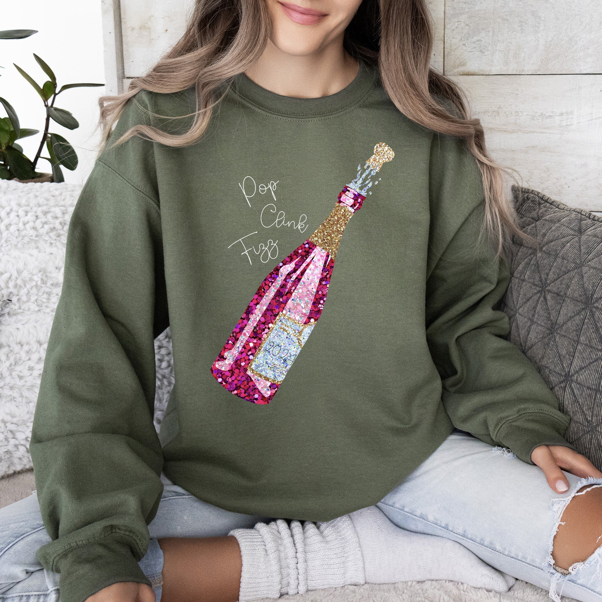 New Year's Champagne 2024 Party Celebration Edition Limited Exclusive Sweatshirt