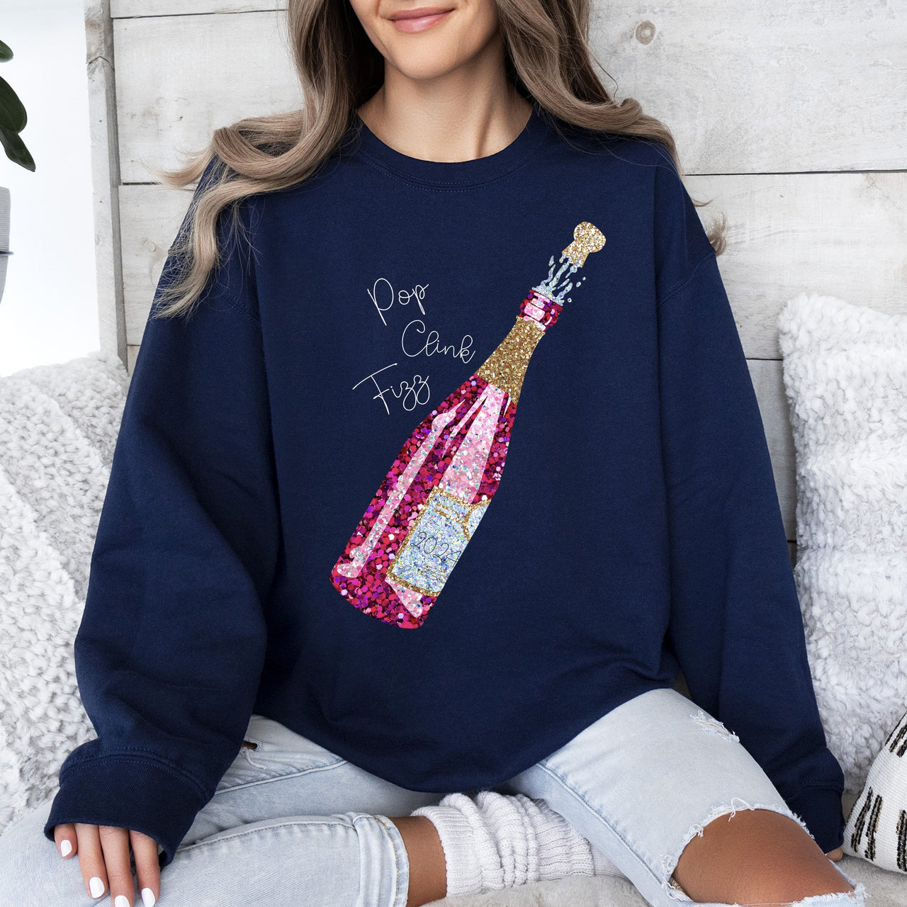 New Year's Champagne 2024 Party Celebration Edition Limited Exclusive Sweatshirt