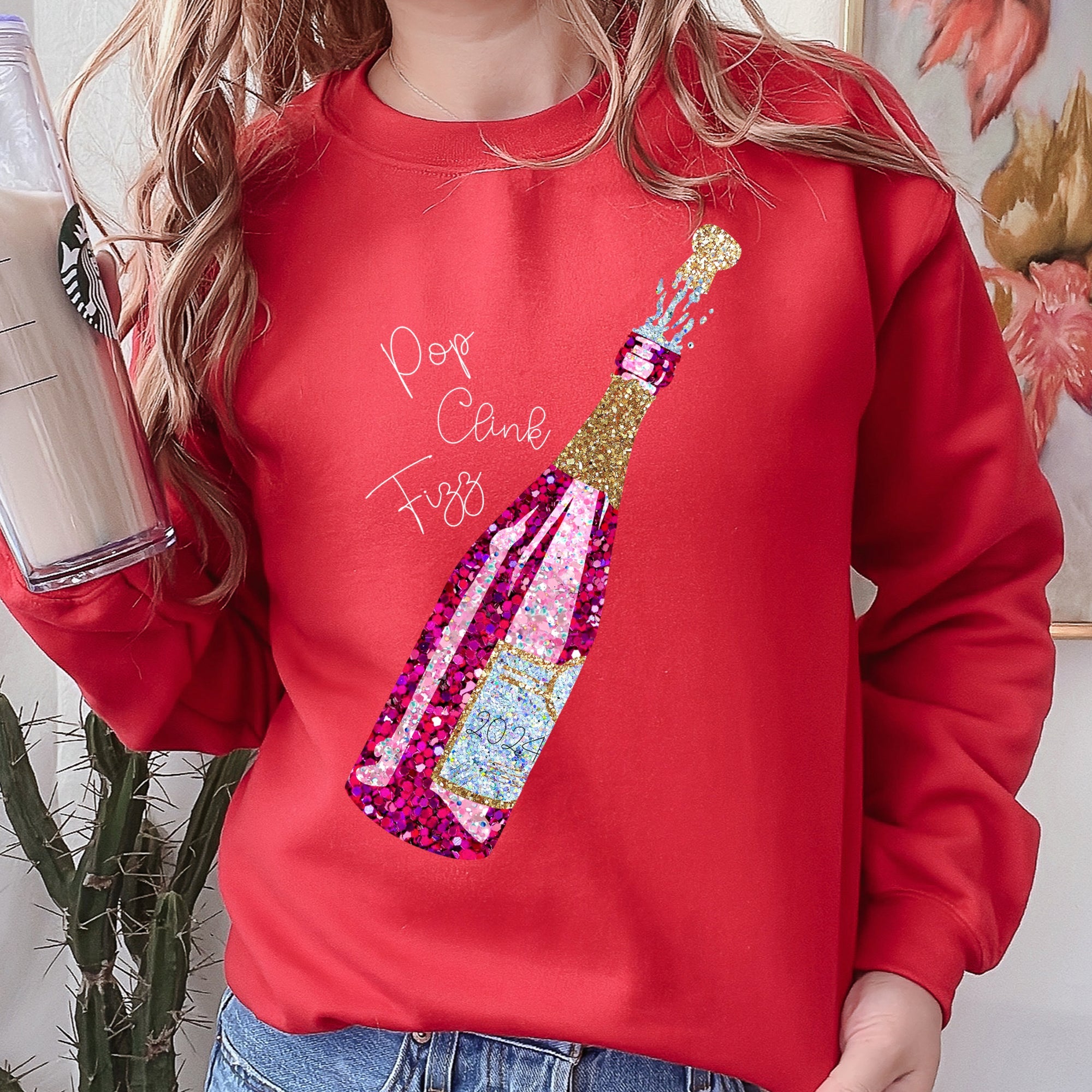 New Year's Champagne 2024 Party Celebration Edition Limited Exclusive Sweatshirt