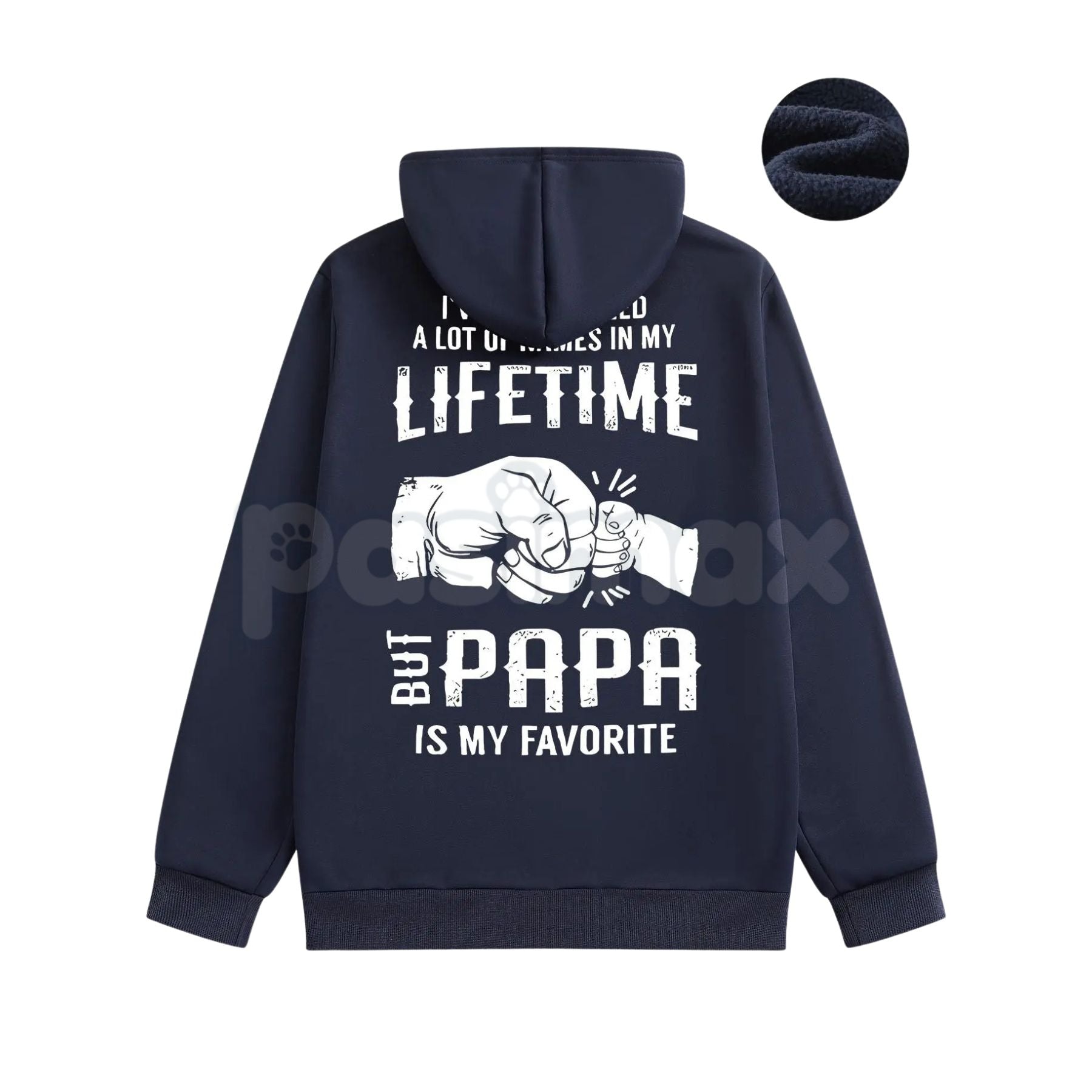 Papa is My Favorite Hoodie – Cute Dad and Grandpa Love Pullover, Family Relationship Apparel & Gift Idea, Unisex